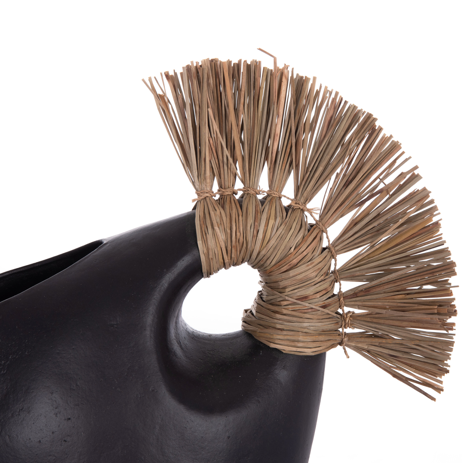 ΕΠΙΤΡΑΠΕΖΙΟ ΔΙΑΚΟΣΜΗΤΙΚΟ ALICA2 HM4671.01 ΜΑΥΡΗ ΤΕΡΑΚΟΤΑ & GRASS--44x18x50Υεκ.