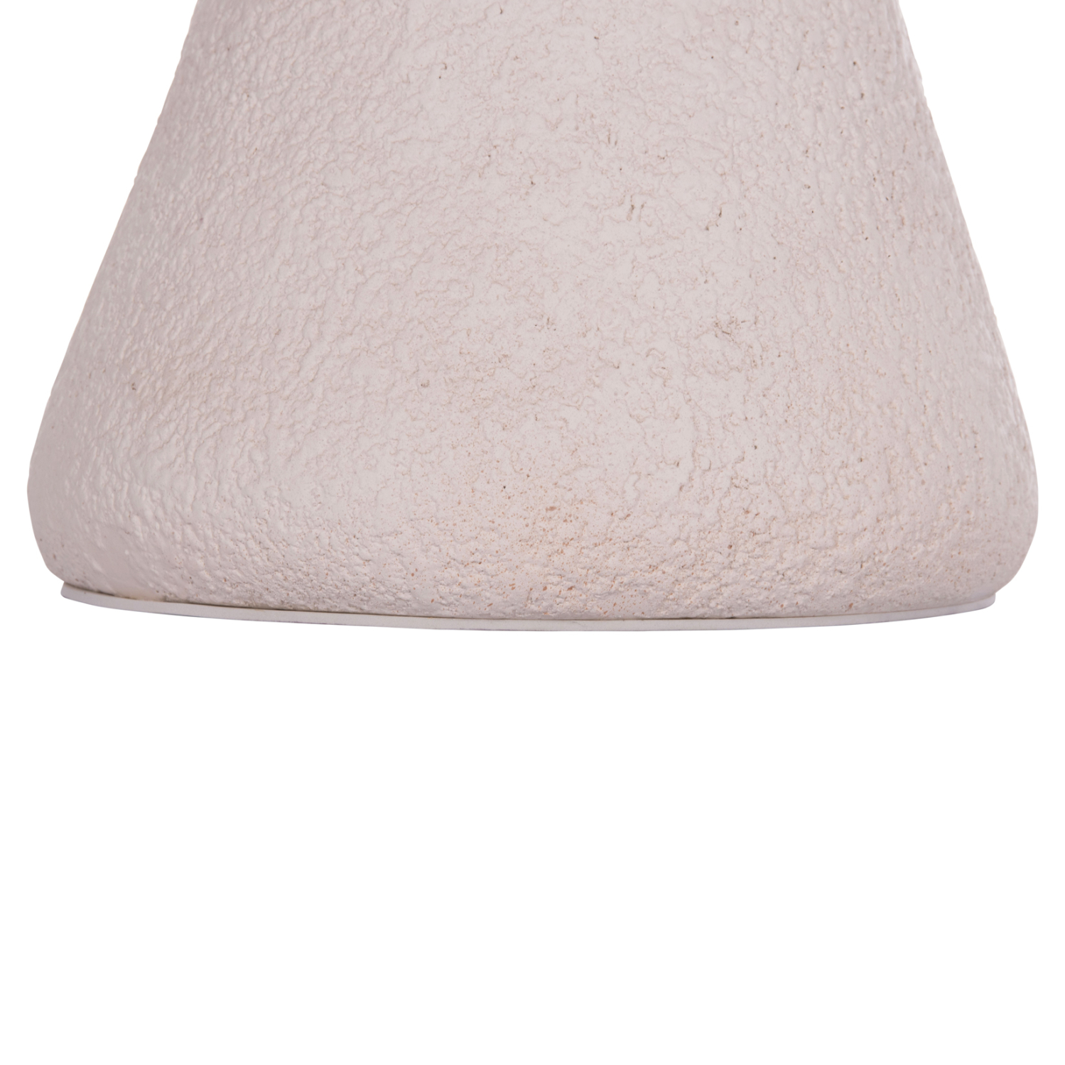 ΣΚΑΜΠΟ ΣΤΡΟΓΓΥΛΟ INTERON HM18171.02 FIBER CEMENT ΣΕ ΛΕΥΚΟ--Φ34x39Υεκ.