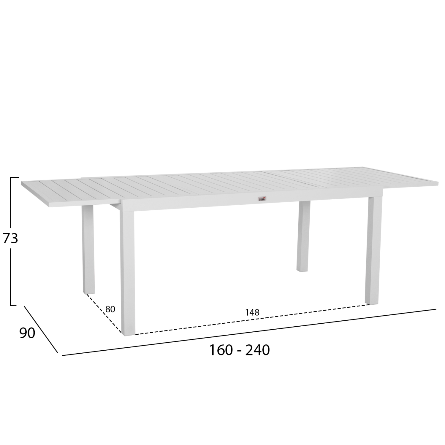 ΣΕΤ ΤΡΑΠΕΖΑΡΙΑΣ ΕΞ.ΧΩΡΟΥ 7ΤΜΧ KRUM HM21148 ΛΕΥΚΟ ΑΛΟΥΜΙΝΙΟ-P.E.RATTAN