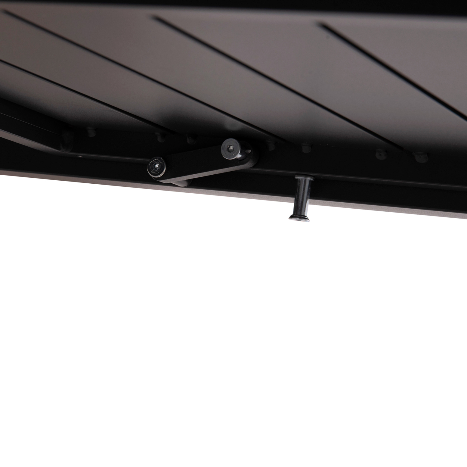 ΣΕΤ ΤΡΑΠΕΖΑΡΙΑΣ ΕΞ.ΧΩΡΟΥ 7ΤΜΧ KRUM HM21156 ΣΚΟΥΡΟ ΓΚΡΙ ΑΛΟΥΜΙΝΙΟ & P.Ε.ΣΧΟΙΝΙ