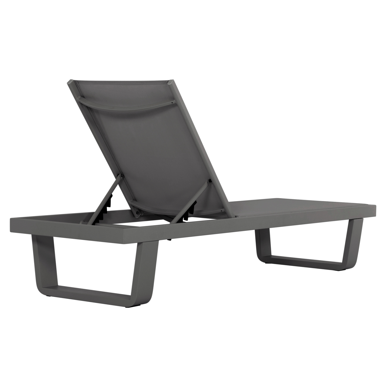 ΞΑΠΛΩΣΤΡΑ ΑΛΟΥΜΙΝΙΟΥ ΜΕ ΥΦΑΣΜΑ TESLIN RICKON HM6292.01 ΣΕ ΓΚΡΙ 198x61,5x97Υεκ.