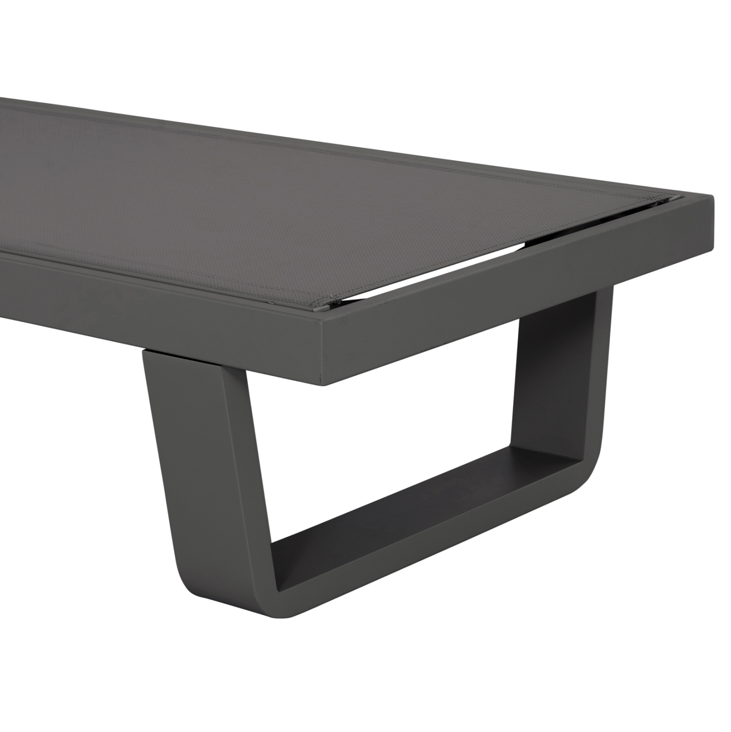 ΞΑΠΛΩΣΤΡΑ ΑΛΟΥΜΙΝΙΟΥ ΜΕ ΥΦΑΣΜΑ TESLIN RICKON HM6292.01 ΣΕ ΓΚΡΙ 198x61,5x97Υεκ.