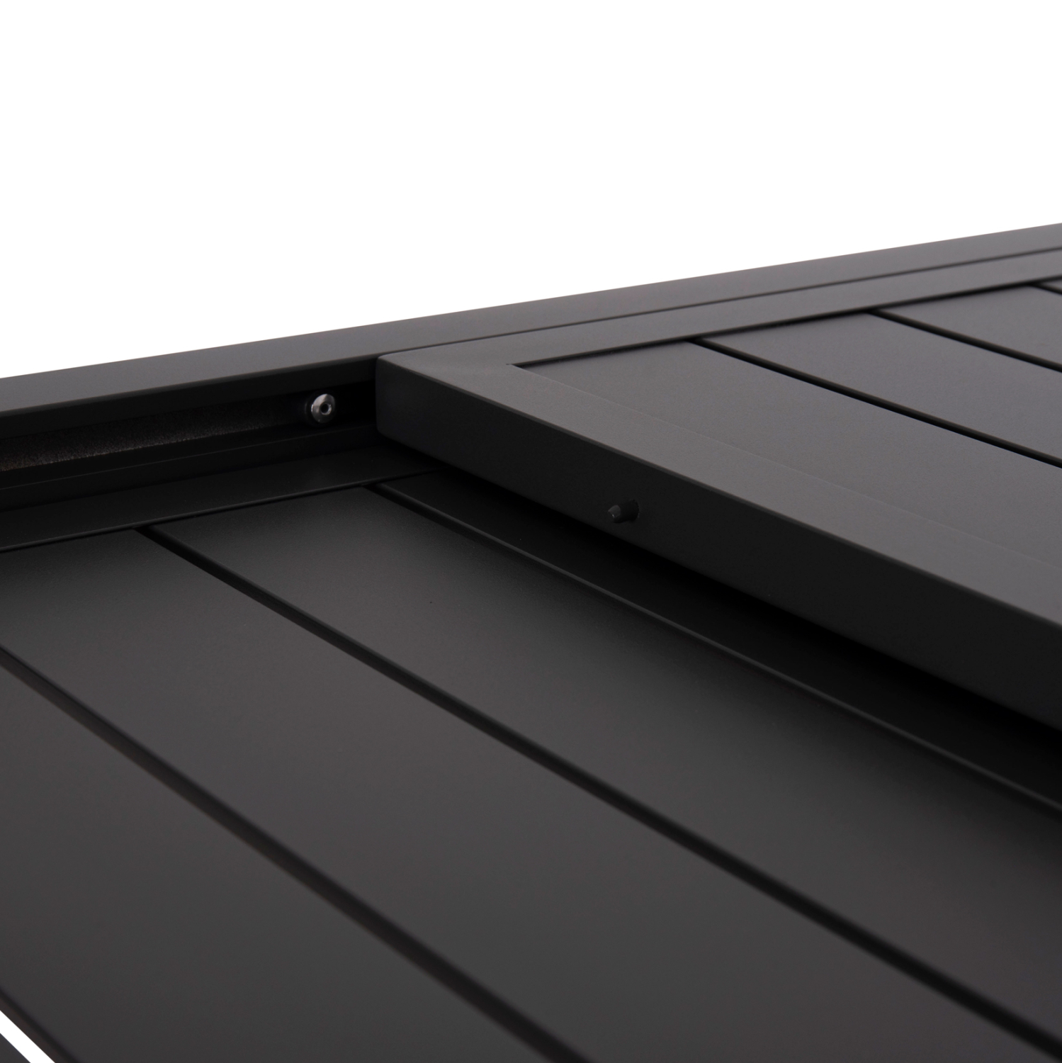 ΣΕΤ ΤΡΑΠΕΖΑΡΙΑΣ ΕΞ.ΧΩΡΟΥ 7ΤΜΧ KRUM HM21152 ΣΚΟΥΡΟ ΓΚΡΙ ΑΛΟΥΜΙΝΙΟ