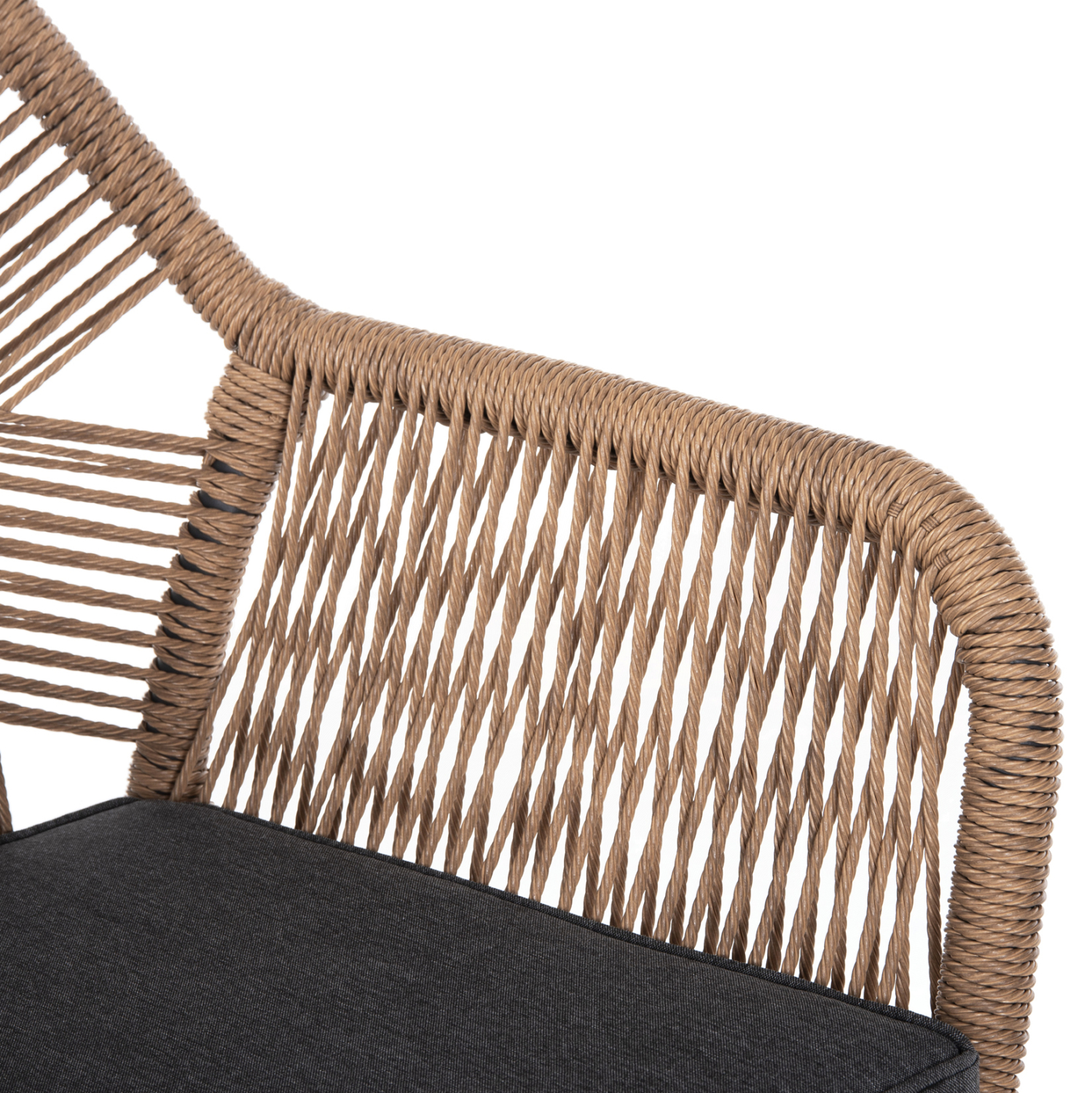 ΣΕΤ ΤΡΑΠΕΖΑΡΙΑΣ ΕΞ.ΧΩΡΟΥ 7ΤΜΧ KRUM HM21151 ΣΚΟΥΡΟ ΓΚΡΙ ΑΛΟΥΜΙΝΙΟ-P.E.RATTAN