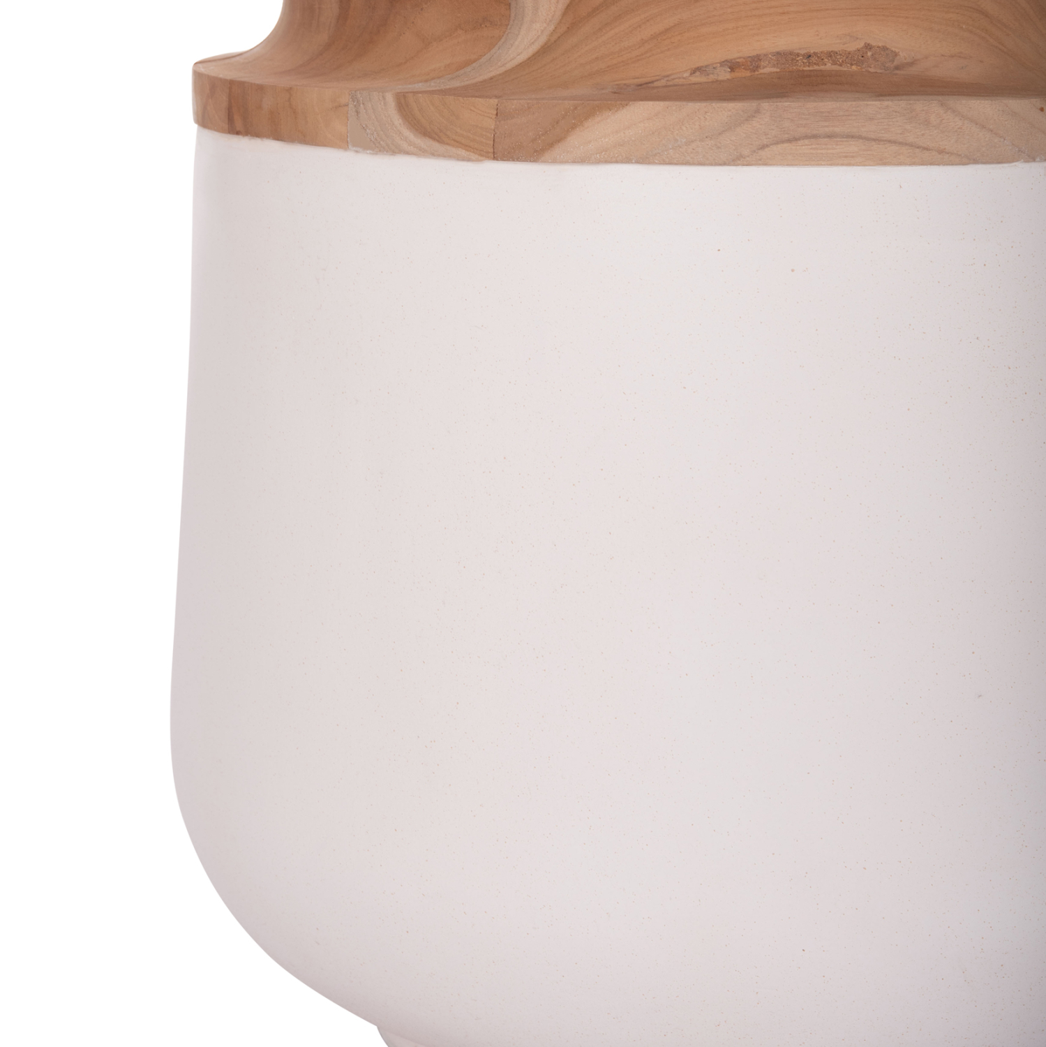 ΔΙΑΚΟΣΜΗΤΙΚΟ ΒΑΖΟ ΔΑΠΕΔΟΥ LINTER HM4662.02L FIBER CEMENT ΛΕΥΚΟ--ΞΥΛΟ ΤΕΑΚ Φ41x47Υεκ.