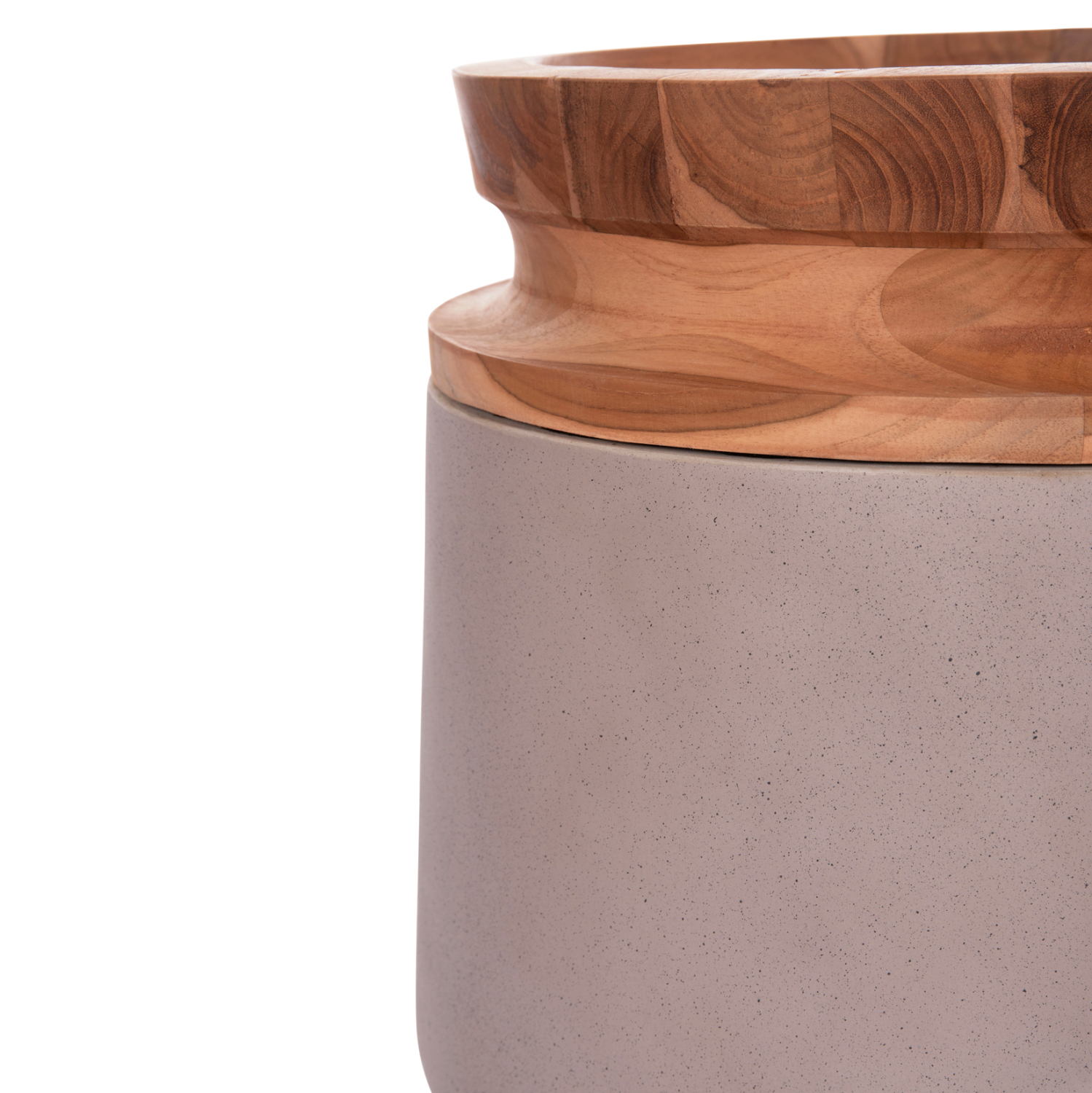 ΔΙΑΚΟΣΜΗΤΙΚΟ ΒΑΖΟ ΔΑΠΕΔΟΥ LINTER HM4662.05L FIBER CEMENT ΓΚΡΙ ΜΑΤ--ΞΥΛΟ ΤΕΑΚ Φ41x47Υεκ