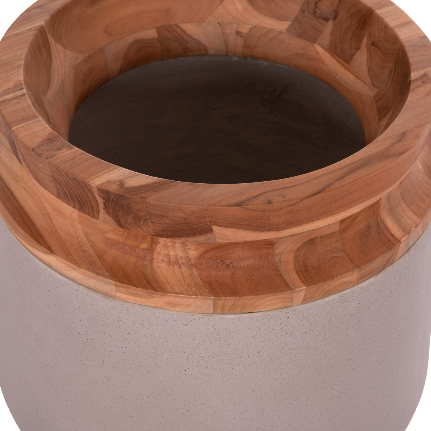 ΔΙΑΚΟΣΜΗΤΙΚΟ ΒΑΖΟ ΔΑΠΕΔΟΥ LINTER HM4662.05L FIBER CEMENT ΓΚΡΙ ΜΑΤ--ΞΥΛΟ ΤΕΑΚ Φ41x47Υεκ