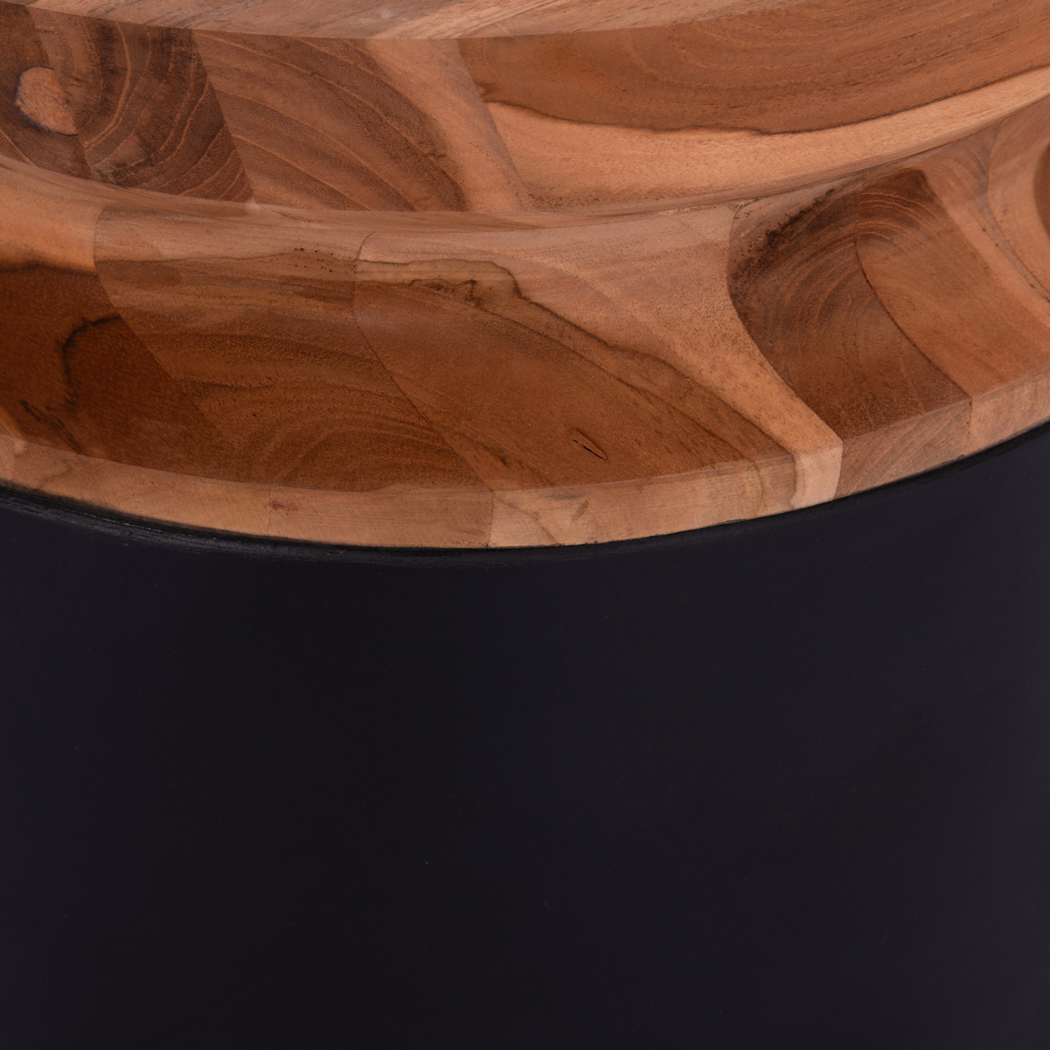 ΔΙΑΚΟΣΜΗΤΙΚΟ ΒΑΖΟ ΔΑΠΕΔΟΥ LINTER HM4662.01L FIBER CEMENT ΜΑΥΡΟ--ΞΥΛΟ ΤΕΑΚ Φ41x47Υεκ.