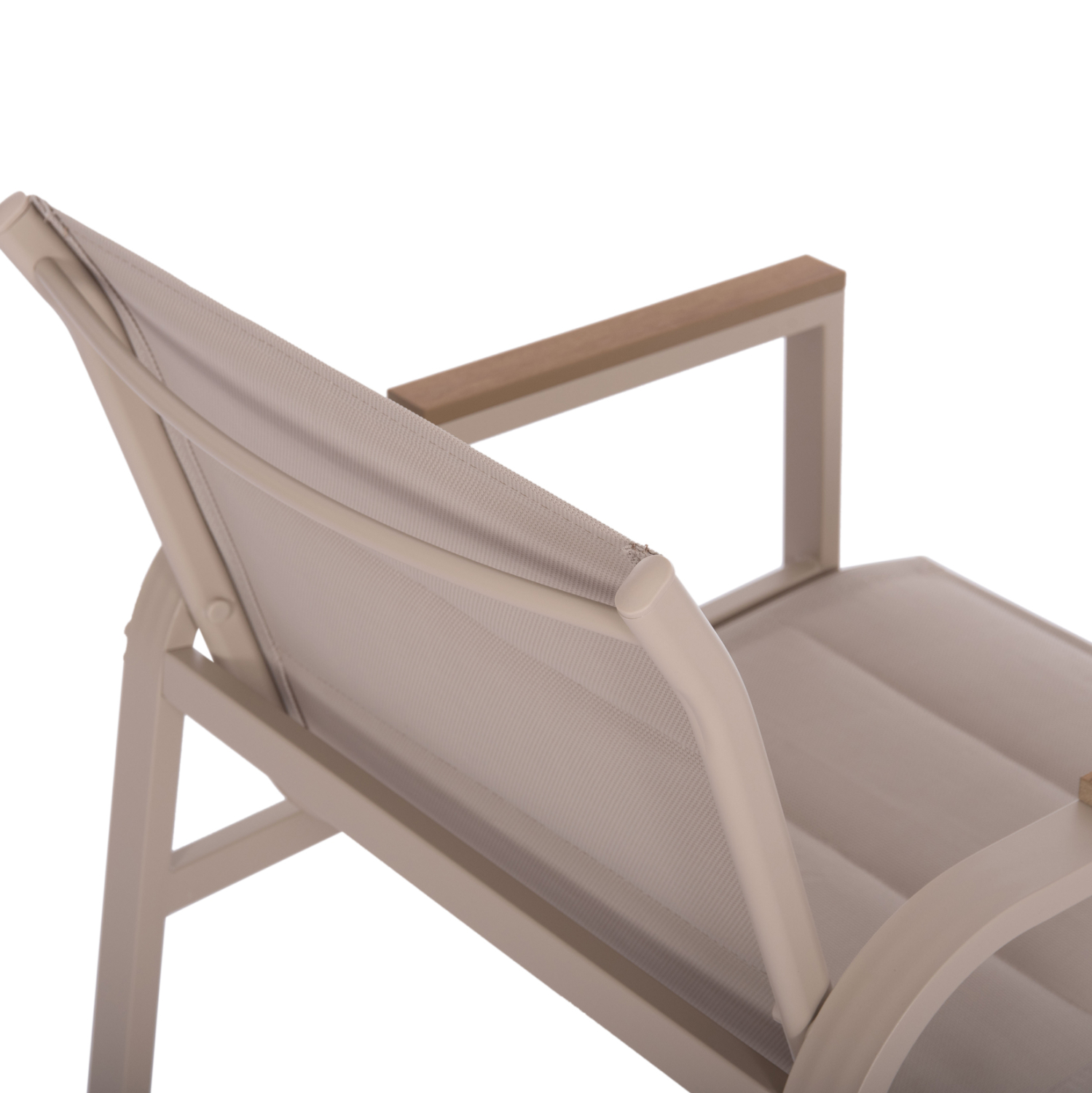 ΣΕΤ ΣΑΛΟΝΙ 4ΤΜΧ JULIETTE HM6280.04 ΚΑΠΟΥΤΣΙΝΟ ΑΛΟΥΜΙΝΙΟ-TEXTILENE--TEMPERED GLASS