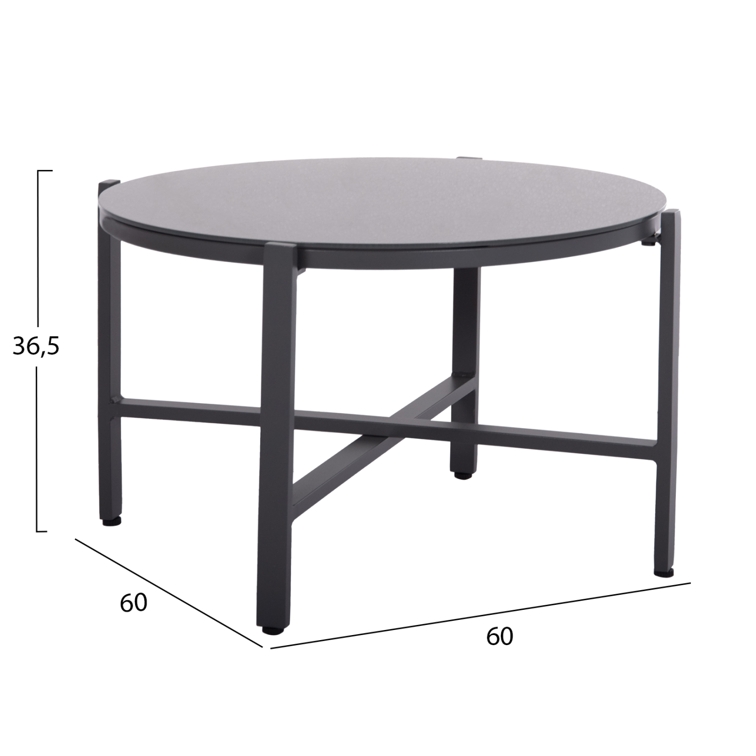 ΣΕΤ ΣΑΛΟΝΙ ΕΞ.ΧΩΡΟΥ 4ΤΜΧ JULIETTE HM6280.03 ΓΚΡΙ ΑΛΟΥΜΙΝΙΟ-TEXTILENE--TEMPERED GLASS