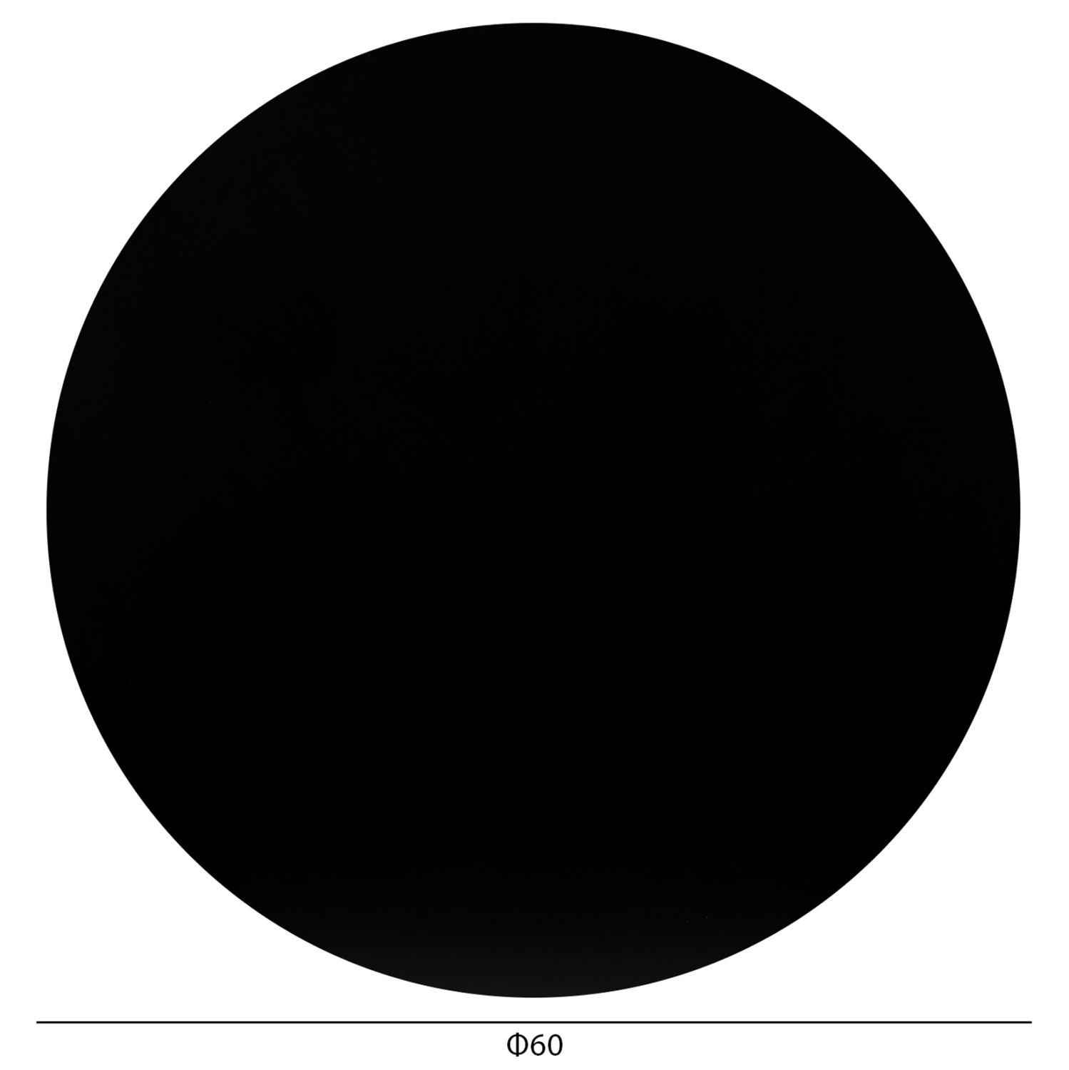 ΕΠΙΦΑΝΕΙΑ ΤΡΑΠΕΖΙΟΥ HPL ΣΤΡΟΓΓΥΛΗ HM5841.21 ΜΑΥΡΗ Φ60εκ.