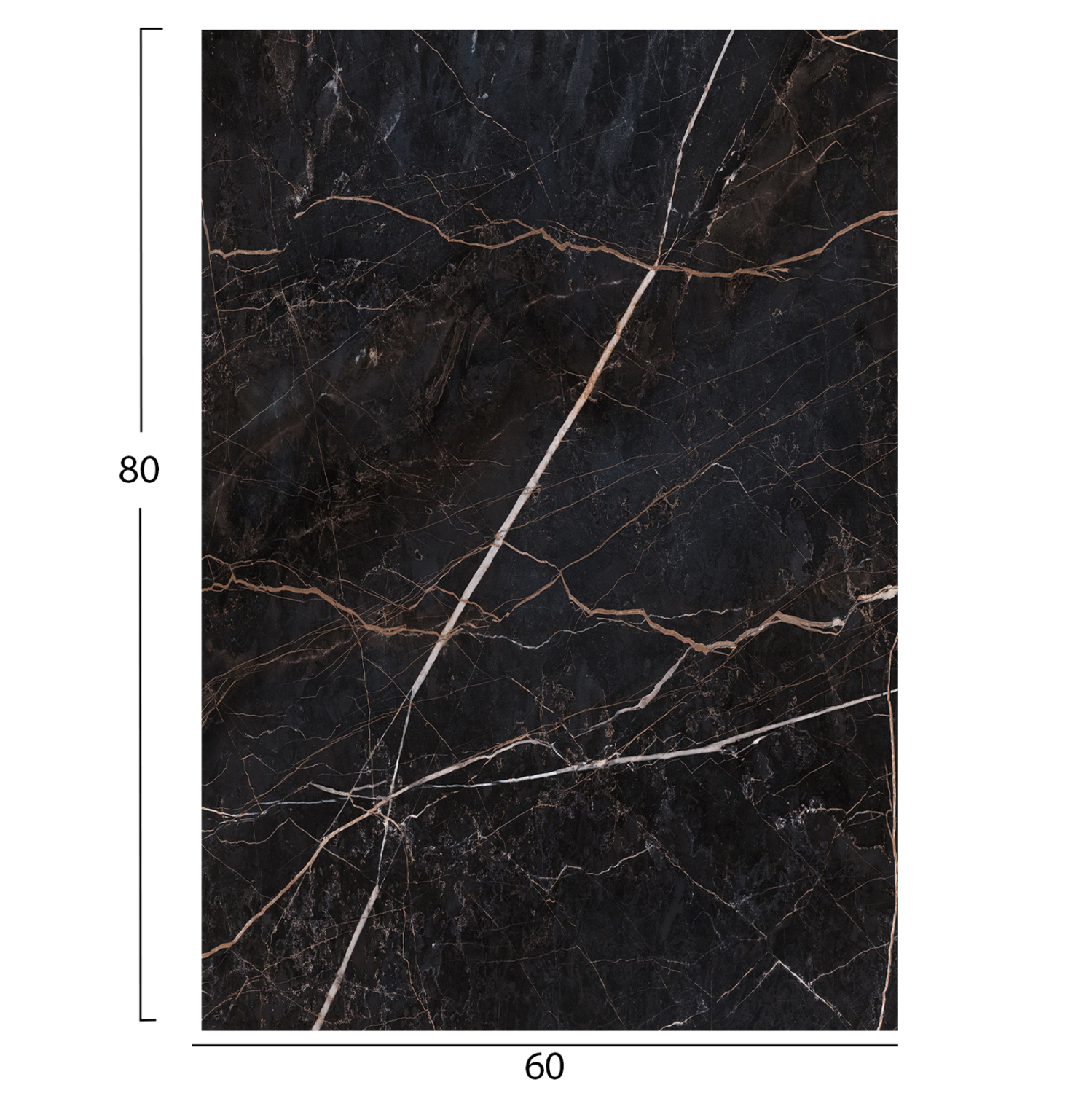 ΕΠΙΦΑΝΕΙΑ ΤΡΑΠΕΖΙΟΥ HPL ΟΡΘΟΓΩΝΙΑ HM6350.34 BLACK MARBLE 60x80εκ.