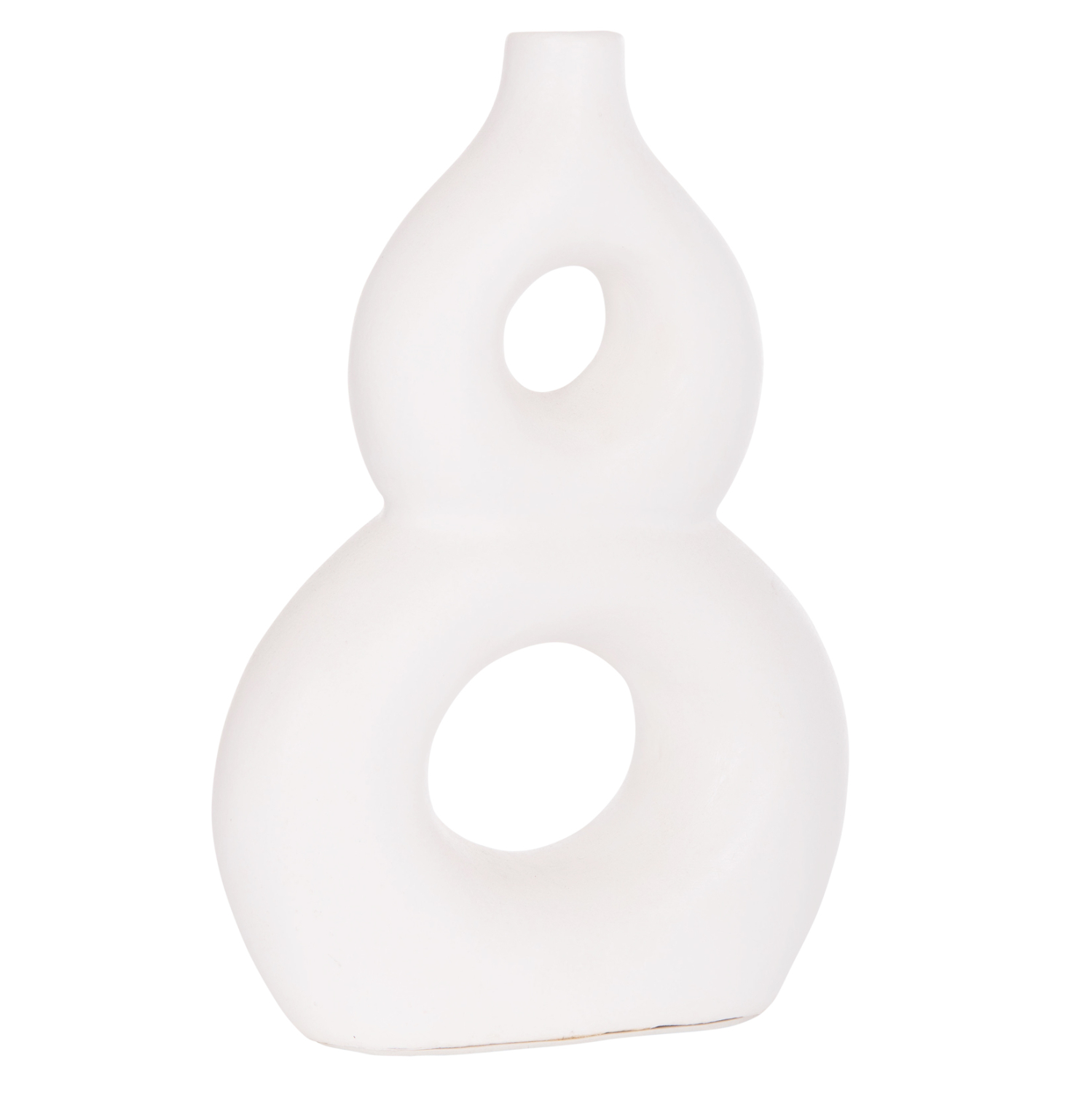 ΕΠΙΤΡΑΠΕΖΙΟ ΔΙΑΚΟΣΜΗΤΙΚΟ ΒΑΖΟ FIORIN HM4666.02S ΤΕΡΑΚΟΤΑ ΣΕ ΛΕΥΚΟ--21x7.5x31Υεκ.