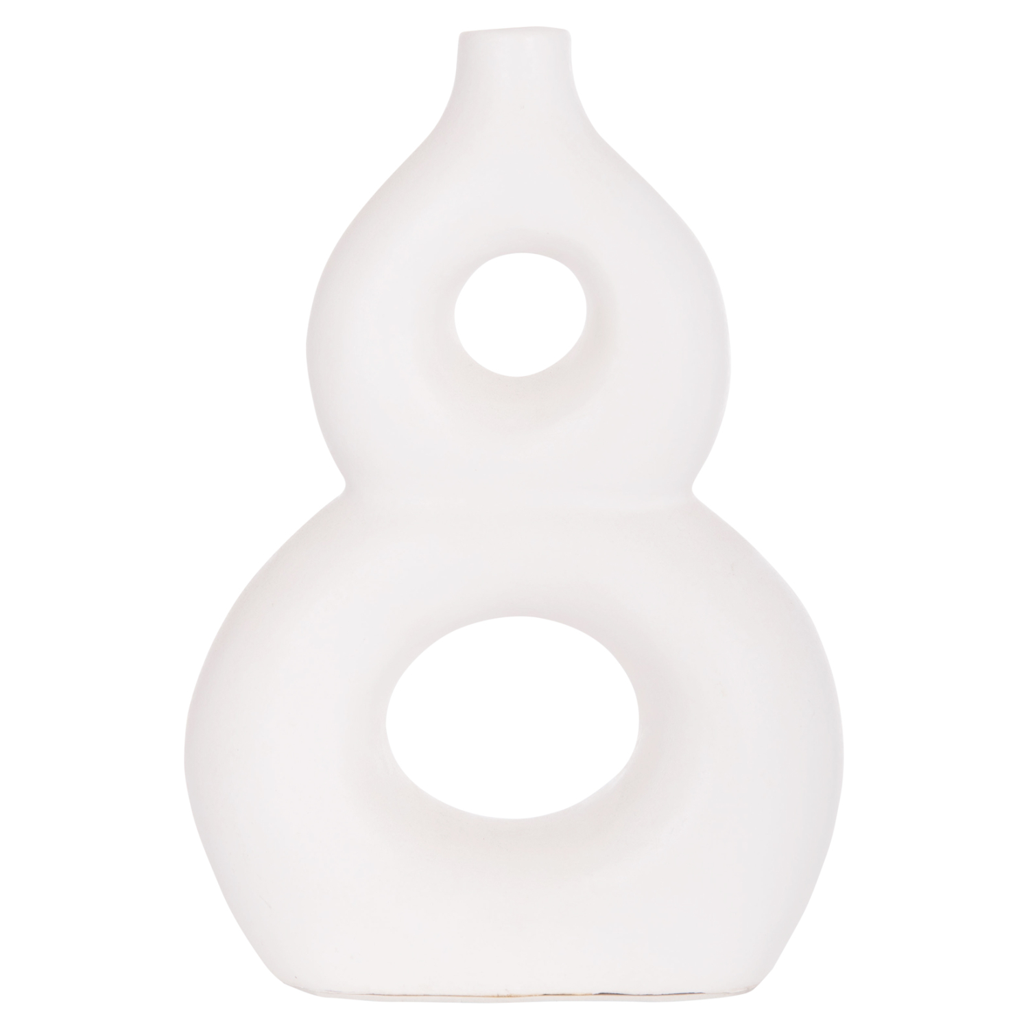 ΕΠΙΤΡΑΠΕΖΙΟ ΔΙΑΚΟΣΜΗΤΙΚΟ ΒΑΖΟ FIORIN HM4666.02S ΤΕΡΑΚΟΤΑ ΣΕ ΛΕΥΚΟ--21x7.5x31Υεκ.