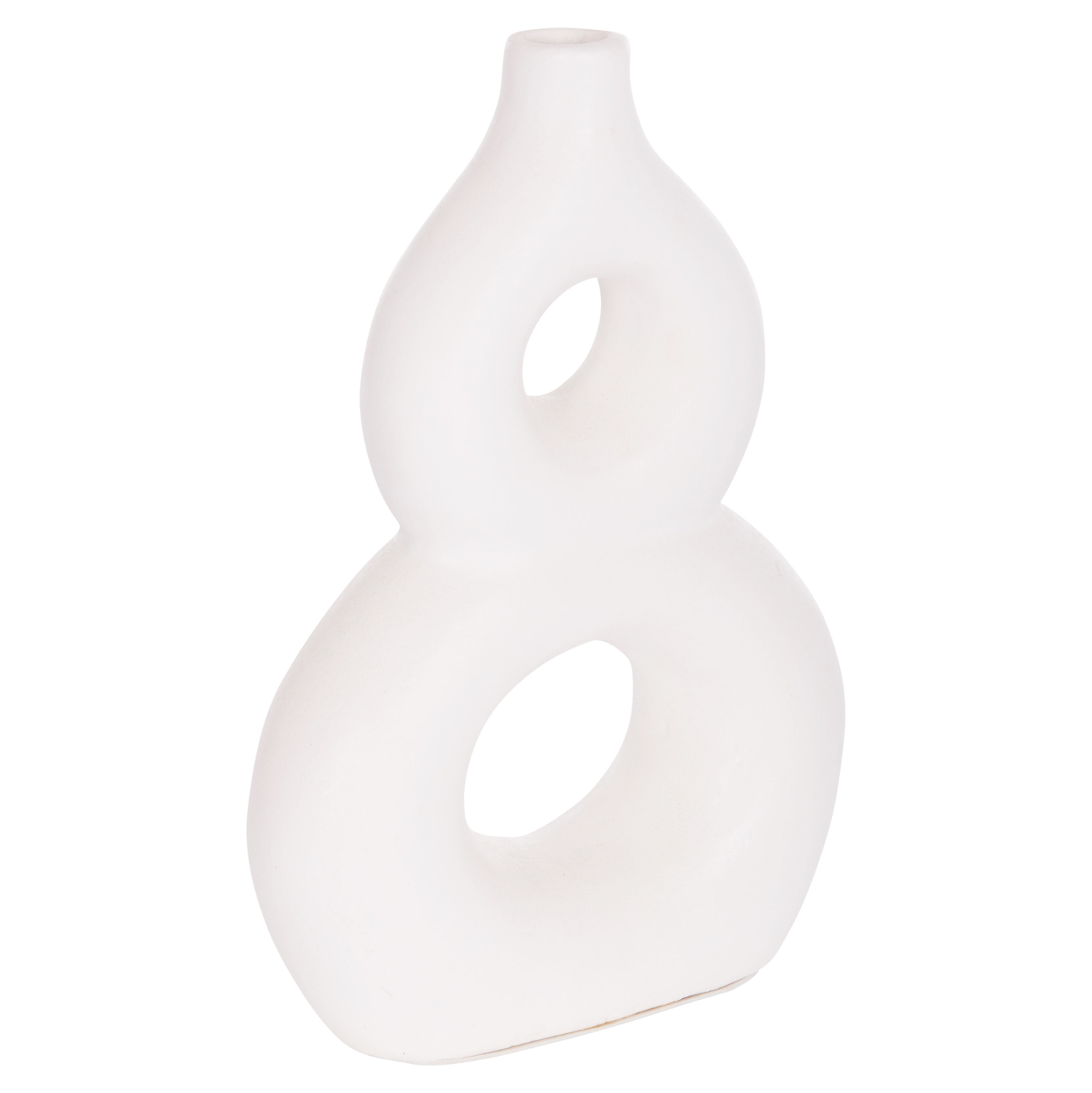 ΕΠΙΤΡΑΠΕΖΙΟ ΔΙΑΚΟΣΜΗΤΙΚΟ ΒΑΖΟ FIORIN HM4666.02S ΤΕΡΑΚΟΤΑ ΣΕ ΛΕΥΚΟ--21x7.5x31Υεκ.