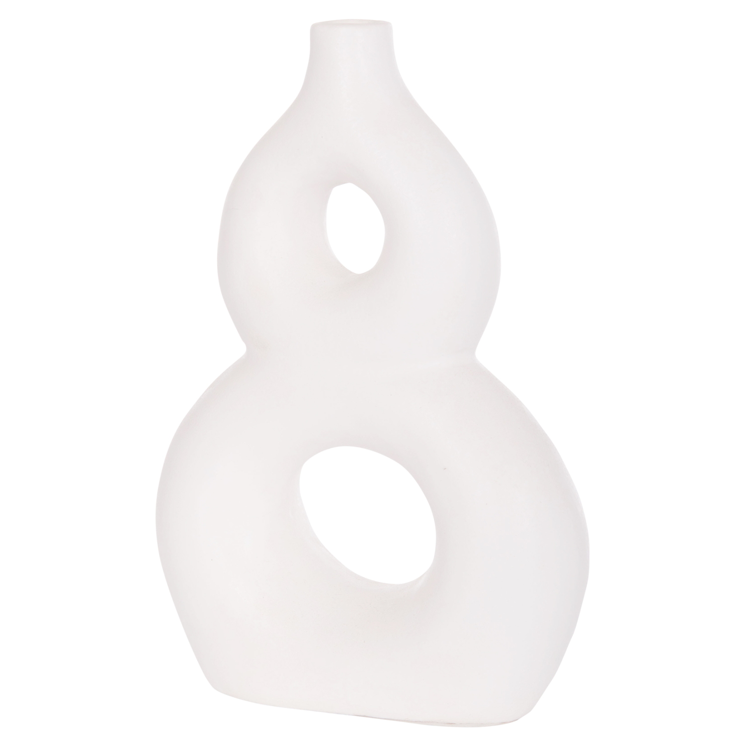 ΕΠΙΤΡΑΠΕΖΙΟ ΔΙΑΚΟΣΜΗΤΙΚΟ ΒΑΖΟ FIORIN HM4666.02S ΤΕΡΑΚΟΤΑ ΣΕ ΛΕΥΚΟ--21x7.5x31Υεκ.