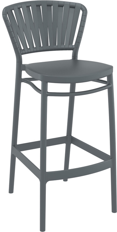 PORTOFINO 75εκ. ΣΚΑΜΠΟ DARK GREY ΠΟΛ/ΝΙΟΥ 48X52X106εκ.