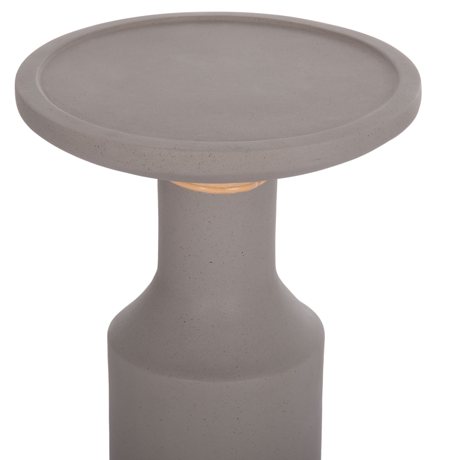 ΒΟΗΘΗΤΙΚΟ ΤΡΑΠΕΖΙ TRED(T) HM18169.03 FIBER CEMENT ΓΚΡΙ-ΦΥΣΙΚΟ RATTAN--Φ40x61Υεκ.