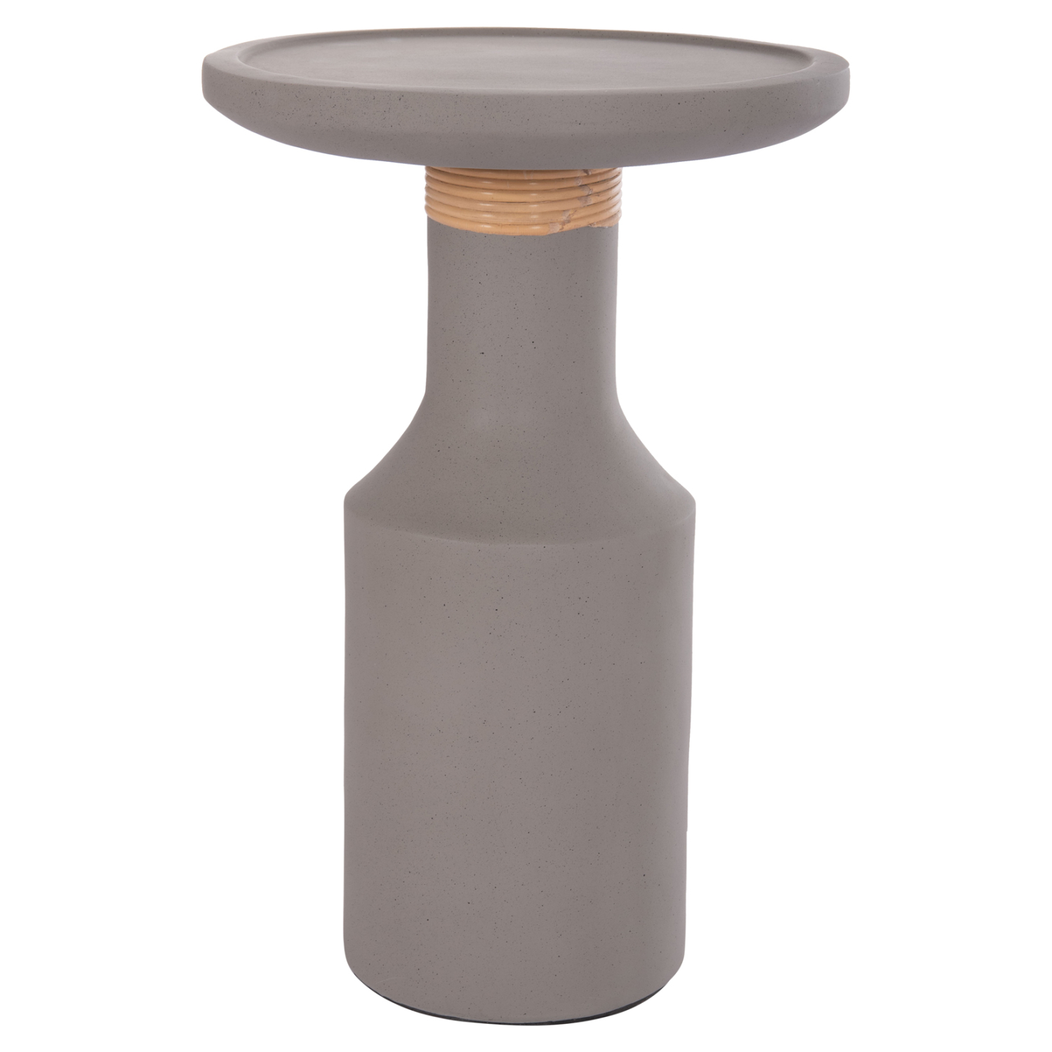 ΒΟΗΘΗΤΙΚΟ ΤΡΑΠΕΖΙ TRED(T) HM18169.03 FIBER CEMENT ΓΚΡΙ-ΦΥΣΙΚΟ RATTAN--Φ40x61Υεκ.