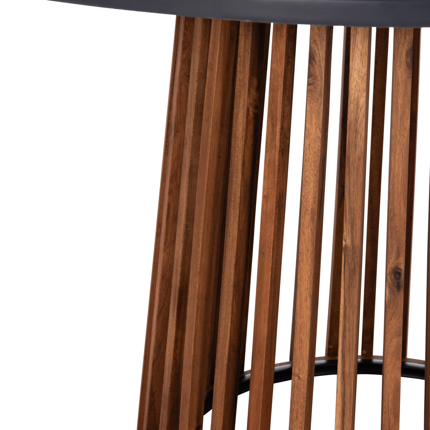 ΤΡΑΠΕΖΙ ΣΤΡΟΓΓΥΛΟ ΕΞ.ΧΩΡΟΥ CRISTOBAL HM6235 ΞΥΛΟ ΑΚΑΚΙΑΣ-CEMENT TOP Φ120x77Υεκ