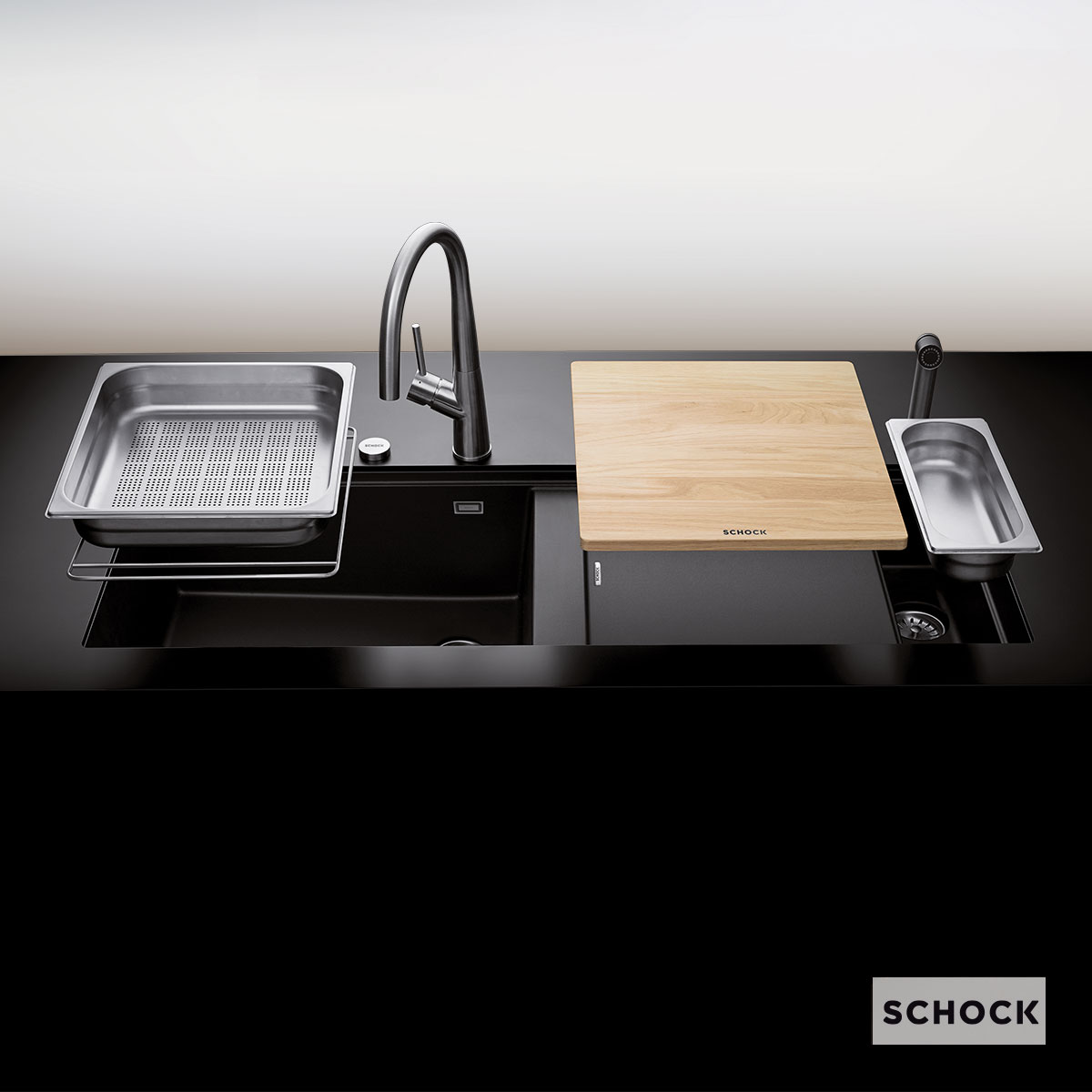 Νεροχύτης Κουζίνας Γρανίτη Prepstation 114x46 Schock Cristadur Puro Granite