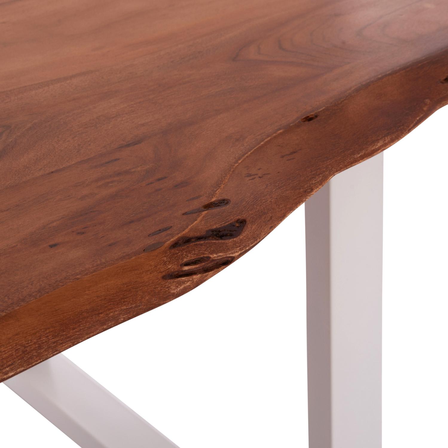 ΤΡΑΠΕΖΙ ΤΡΑΠΕΖΑΡΙΑΣ MONTANA HM8336.12 ΞΥΛΟ ΑΚΑΚΙΑΣ 4εκ.ΠΑΧΟΣ-ΛΕΥΚΑ ΠΟΔΙΑ 160X90X77Υεκ.