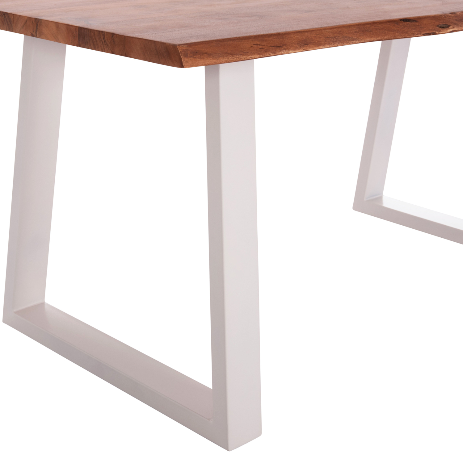 ΤΡΑΠΕΖΙ ΤΡΑΠΕΖΑΡΙΑΣ MONTANA HM8336.12 ΞΥΛΟ ΑΚΑΚΙΑΣ 4εκ.ΠΑΧΟΣ-ΛΕΥΚΑ ΠΟΔΙΑ 160X90X77Υεκ.