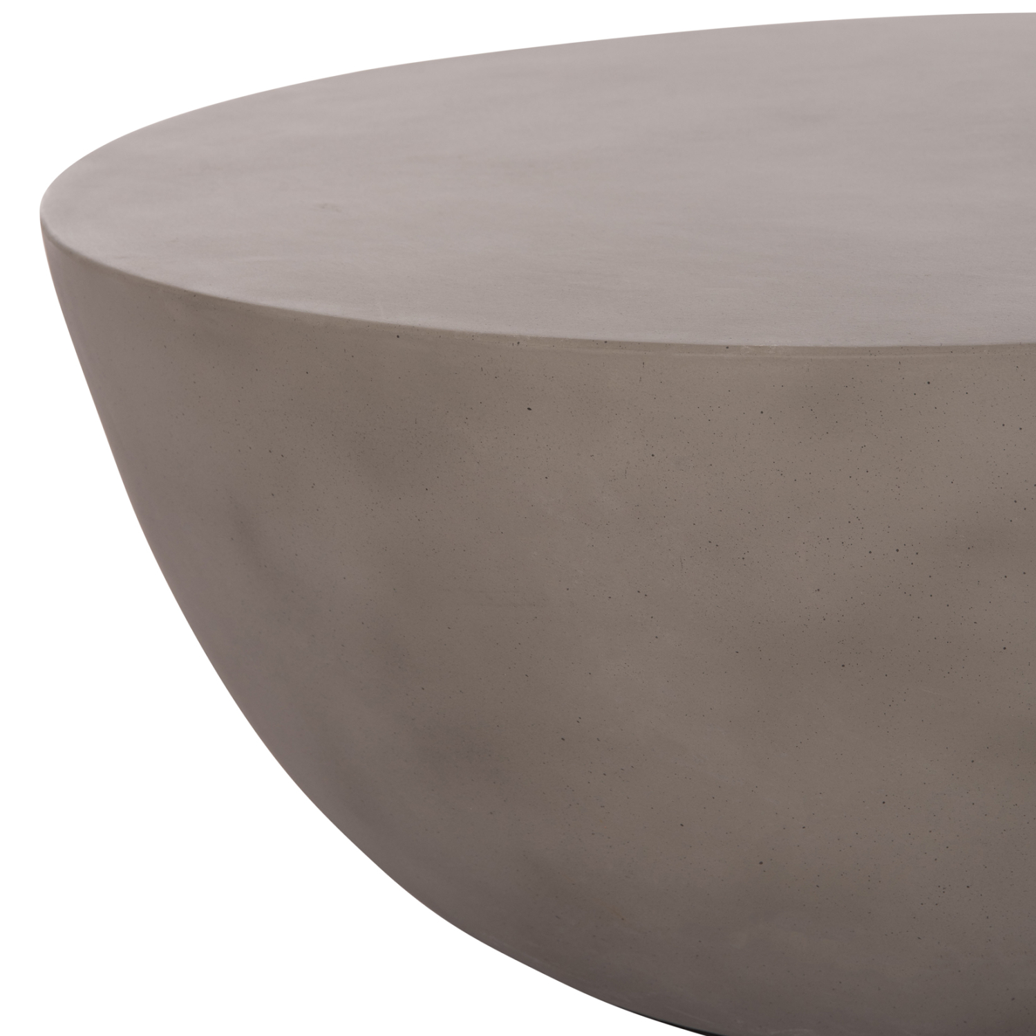 ΤΡΑΠΕΖΙ ΣΑΛΟΝΙΟΥ ΣΤΡΟΓΓΥΛΟ ALLAN HM18162.03 FIBER CEMENT ΣΕ ΓΚΡΙ--Φ92x49Υεκ.