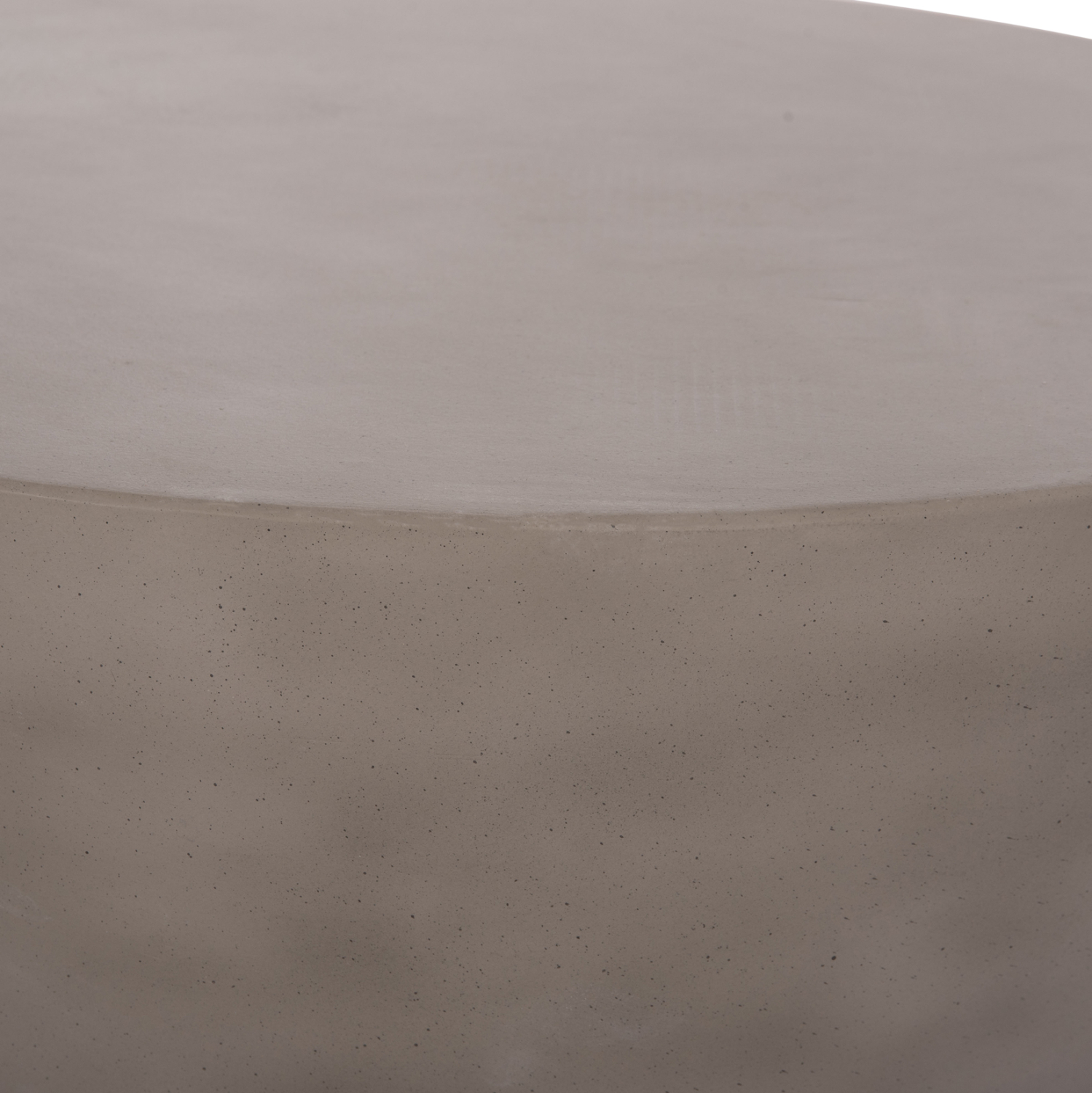 ΤΡΑΠΕΖΙ ΣΑΛΟΝΙΟΥ ΣΤΡΟΓΓΥΛΟ ALLAN HM18162.03 FIBER CEMENT ΣΕ ΓΚΡΙ--Φ92x49Υεκ.