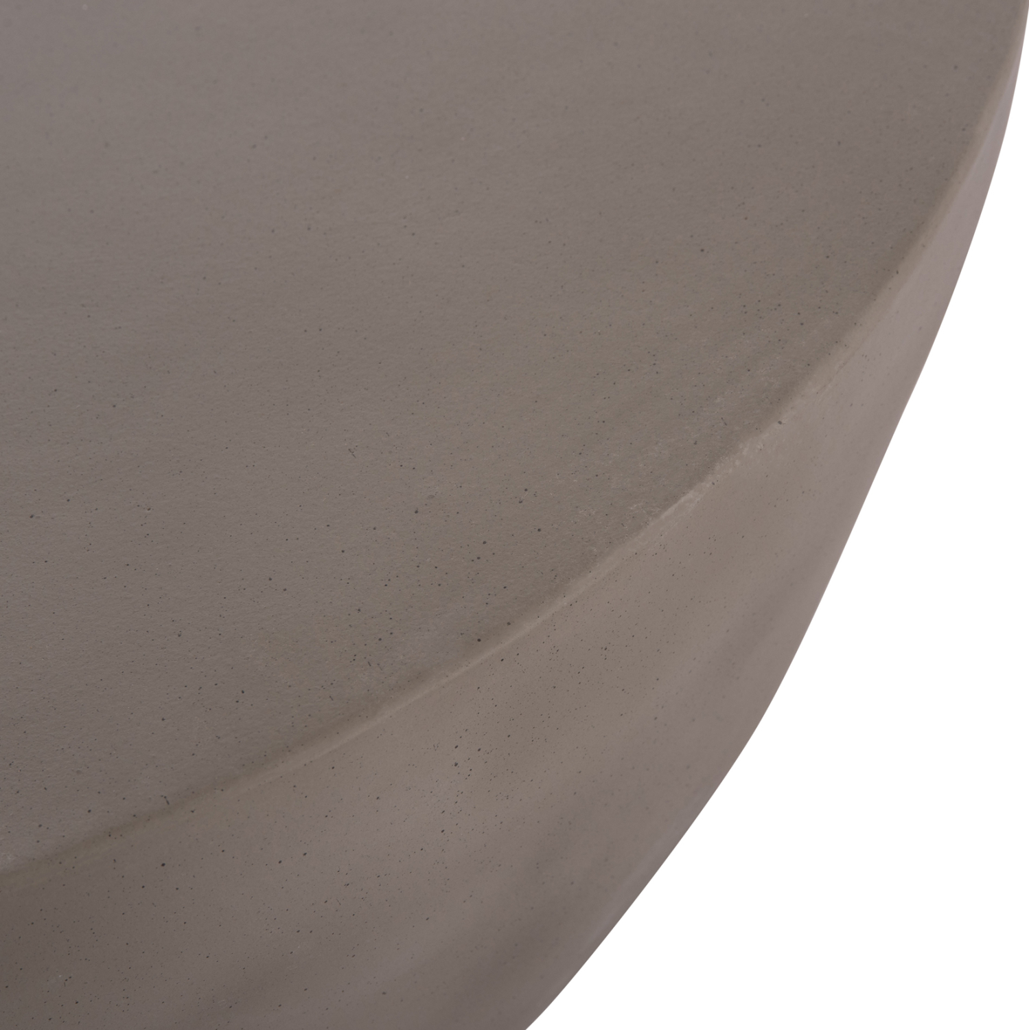 ΤΡΑΠΕΖΙ ΣΑΛΟΝΙΟΥ ΣΤΡΟΓΓΥΛΟ ALLAN HM18162.03 FIBER CEMENT ΣΕ ΓΚΡΙ--Φ92x49Υεκ.