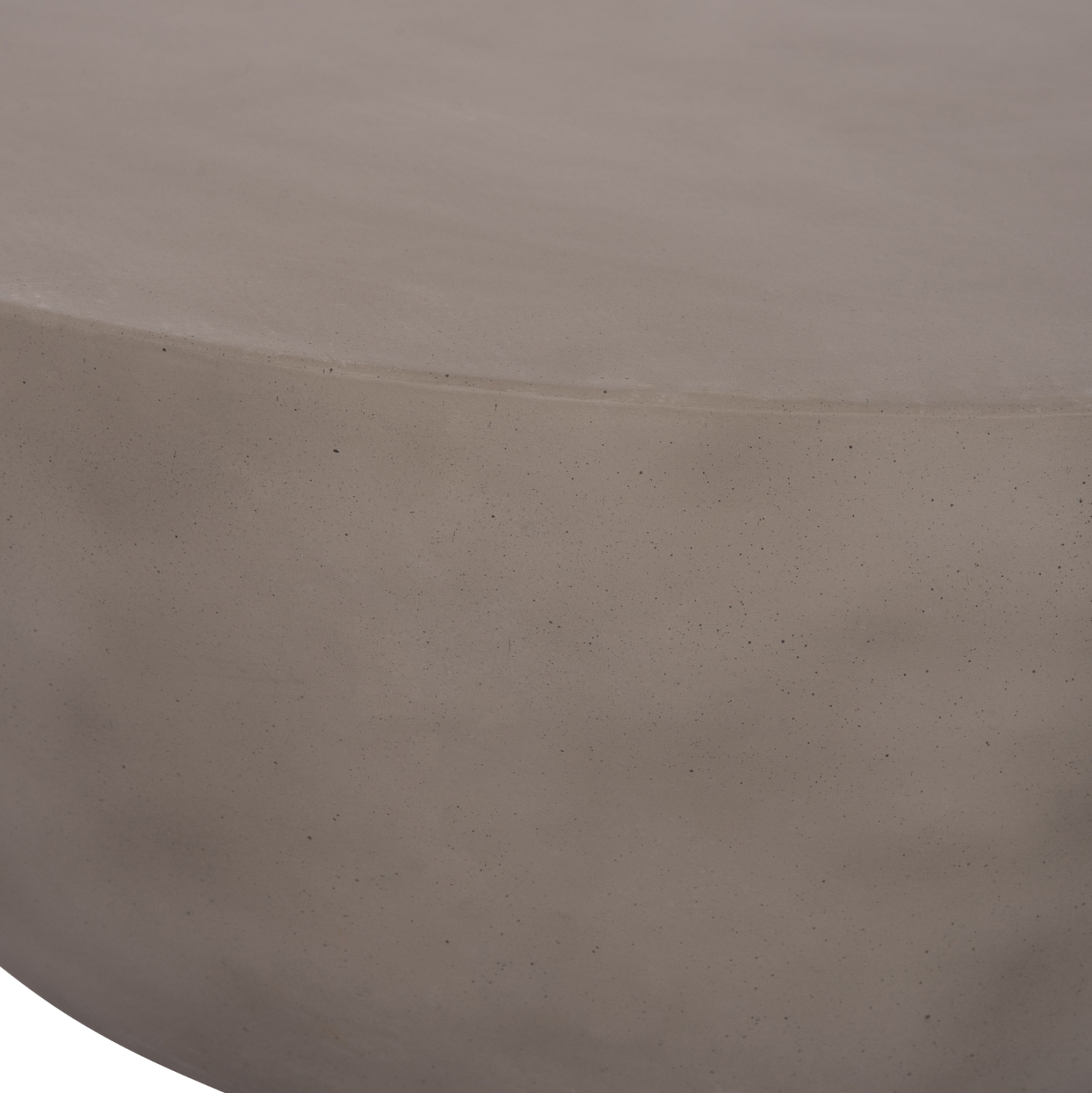 ΤΡΑΠΕΖΙ ΣΑΛΟΝΙΟΥ ΣΤΡΟΓΓΥΛΟ ALLAN HM18162.03 FIBER CEMENT ΣΕ ΓΚΡΙ--Φ92x49Υεκ.