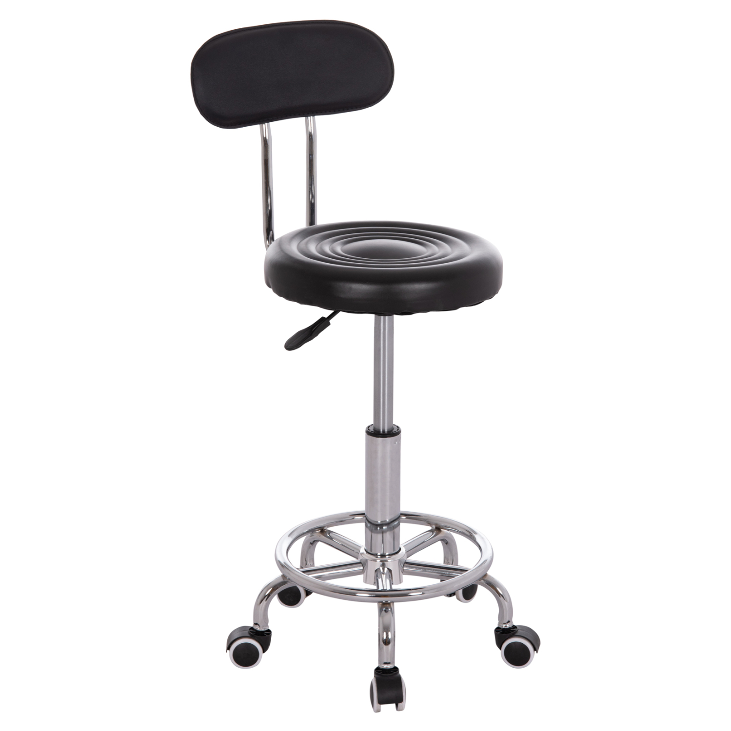 ΣΚΑΜΠΟ ΠΕΡΙΣΤΡΕΦΟΜΕΝΟ ΣΧΕΔΙΑΣΤΗΡΙΟΥ IRIS HM211.21 PU ΜΑΥΡΟ HOMEMARKT 34x43x86,5Υεκ.