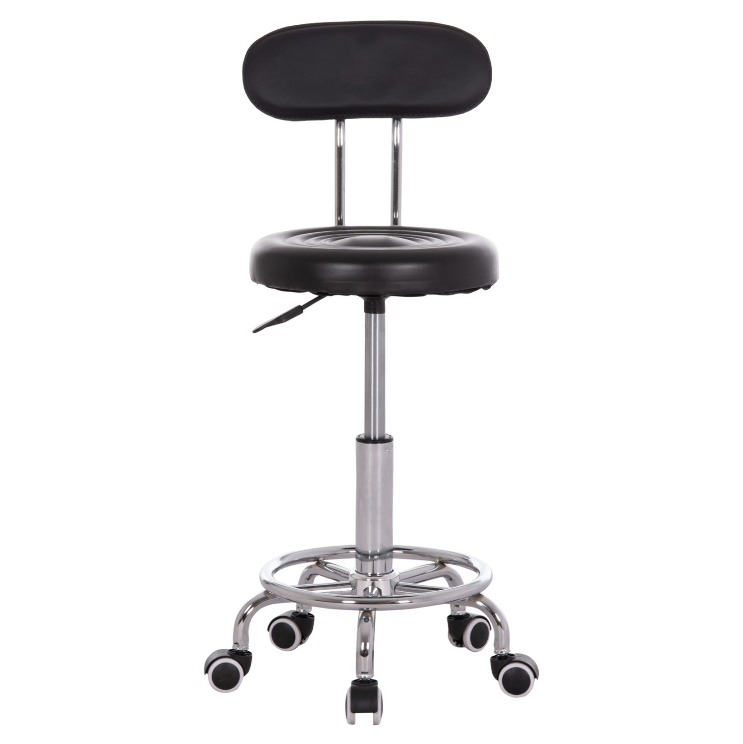 ΣΚΑΜΠΟ ΠΕΡΙΣΤΡΕΦΟΜΕΝΟ ΣΧΕΔΙΑΣΤΗΡΙΟΥ IRIS HM211.21 PU ΜΑΥΡΟ HOMEMARKT 34x43x86,5Υεκ.