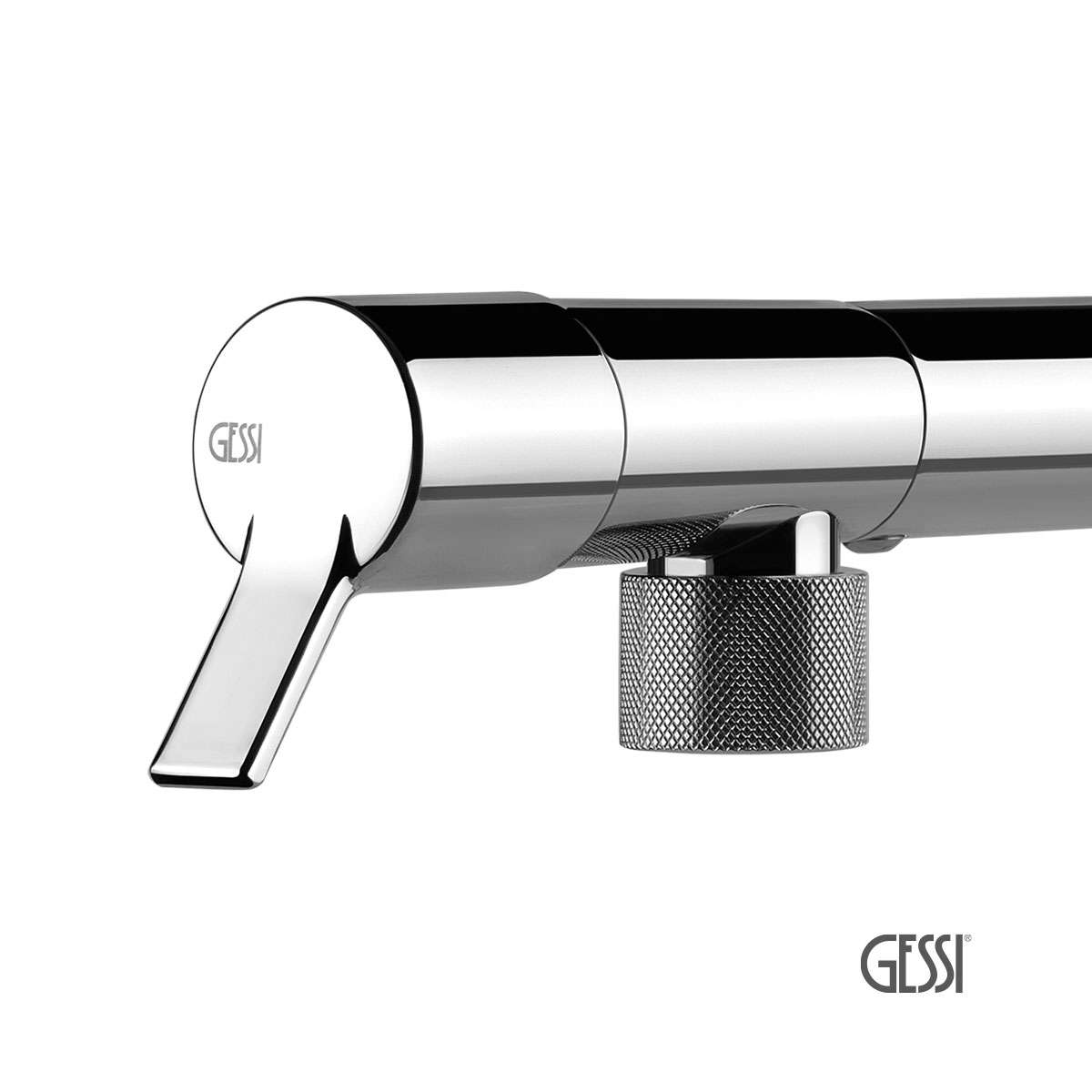 Μπαταρία Νεροχύτη Κουζίνας Fisso Gessi Chrome