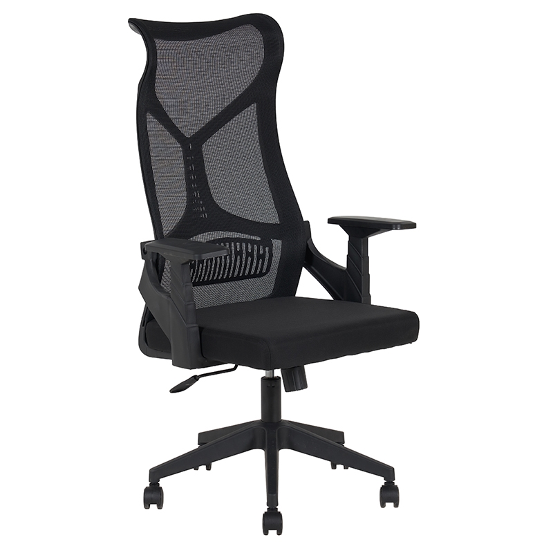 A9920 ΜΑΥΡO MESH ΠΟΛΥΘΡΟΝΑ ΓΡΑΦΕΙΟΥ 64X65X48-115/56-125εκ.