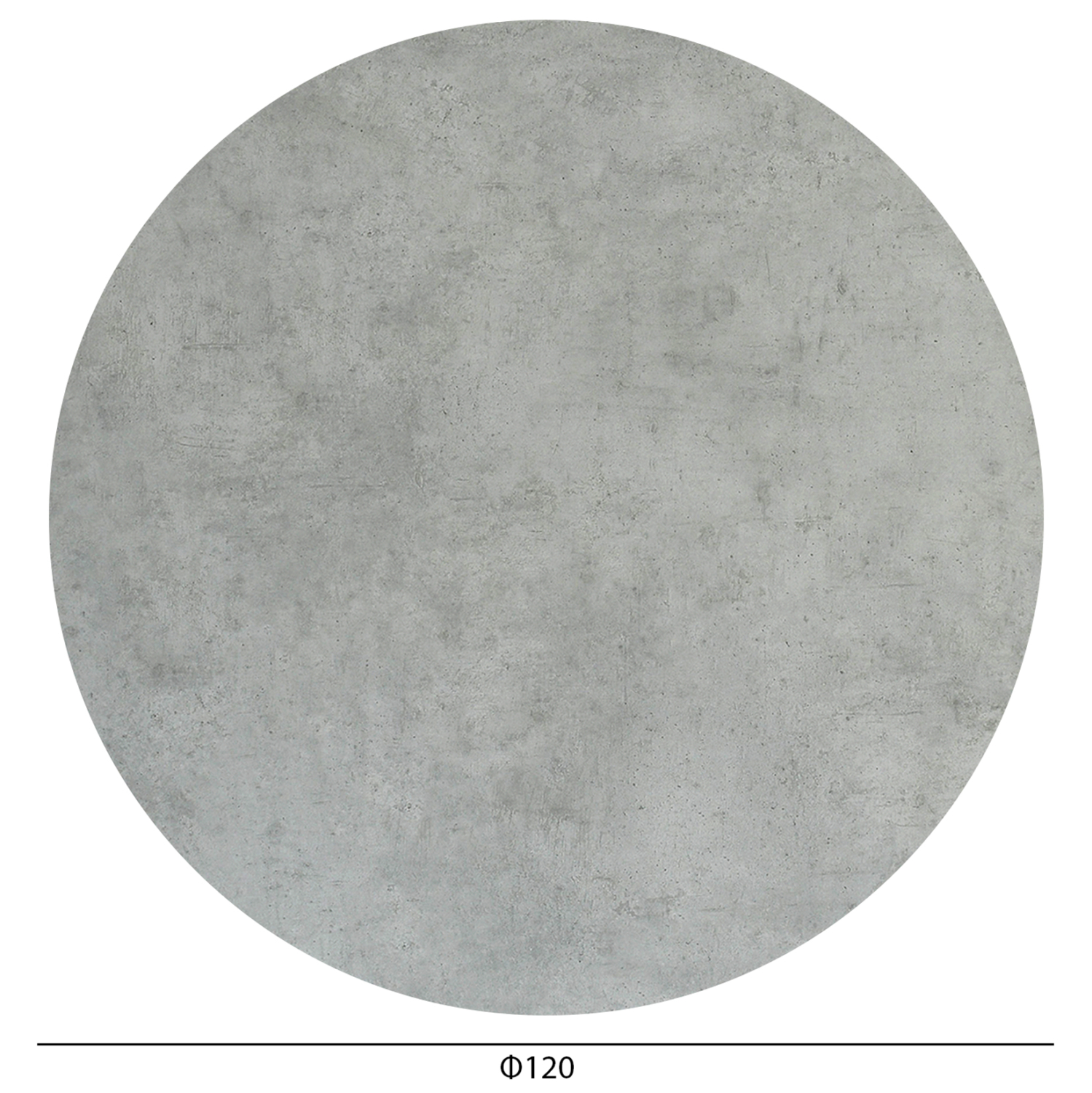 ΕΠΙΦΑΝΕΙΑ ΤΡΑΠΕΖΙΟΥ HPL ΣΤΡΟΓΓΥΛΗ HM6351.32 CEMENT Φ120εκ.