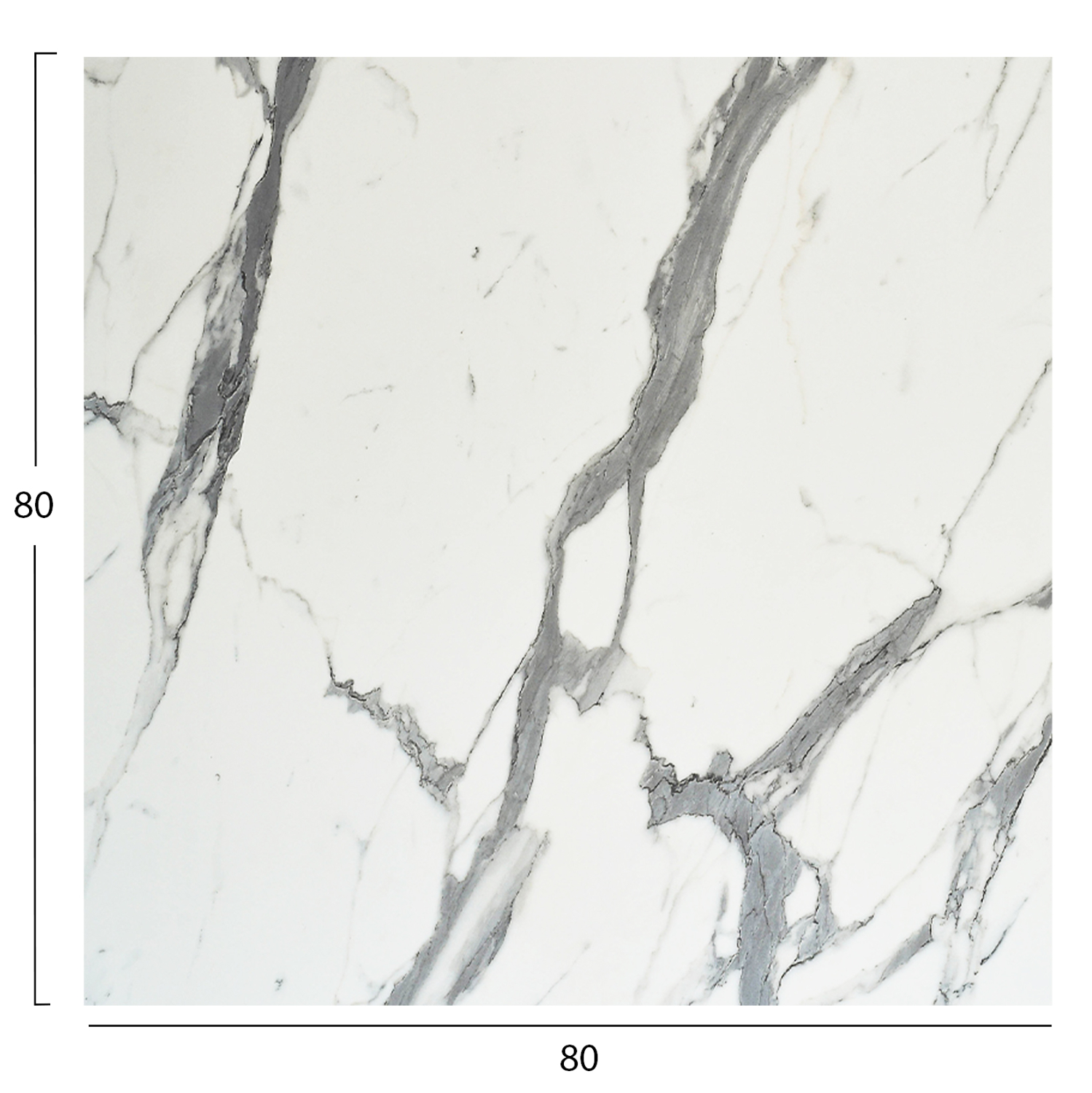 ΕΠΙΦΑΝΕΙΑ ΤΡΑΠΕΖΙΟΥ ΤΕΤΡΑΓΩΝΗ HPL HM5839.31 WHITE MARBLE 80x80εκ