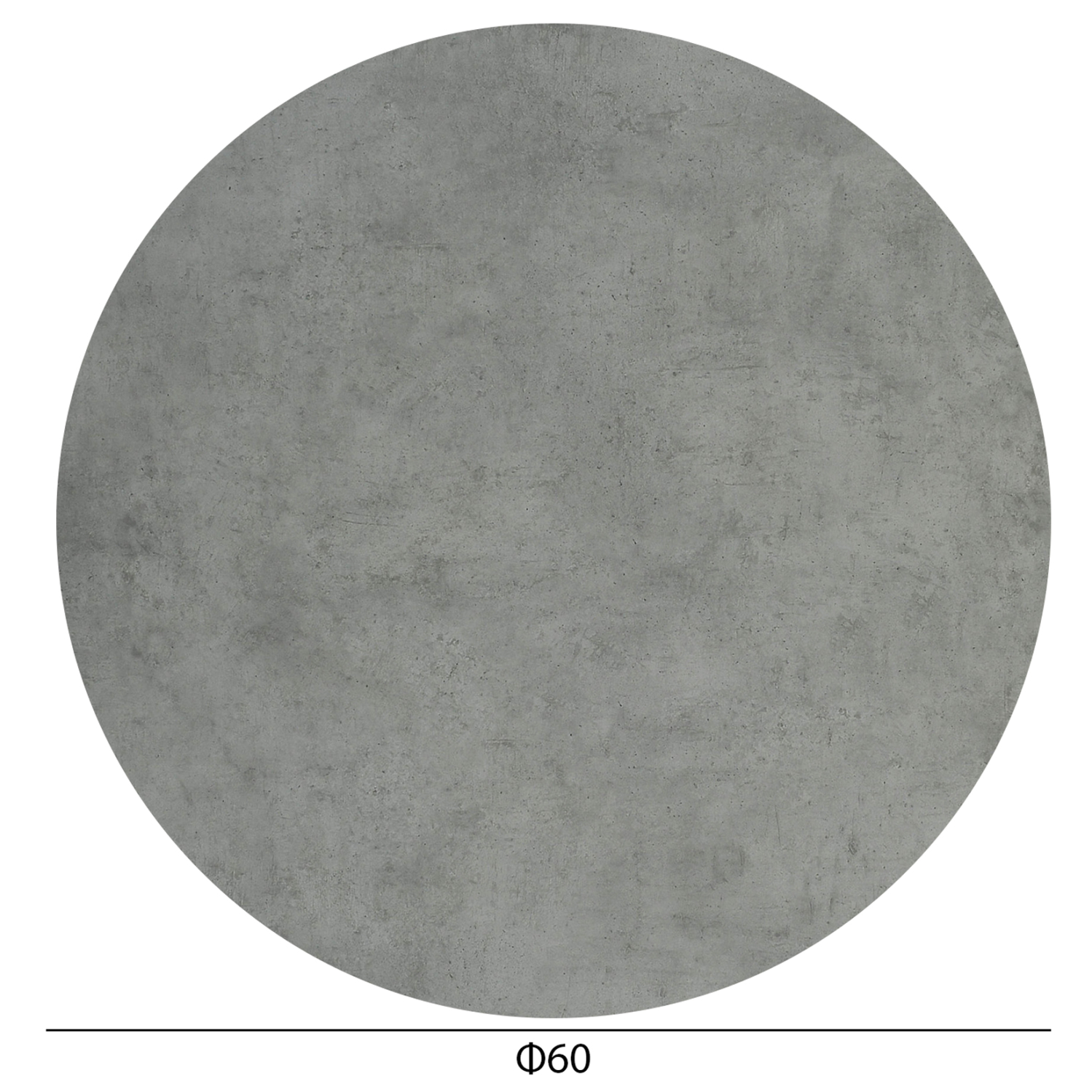 ΕΠΙΦΑΝΕΙΑ ΤΡΑΠΕΖΙΟΥ HPL ΣΤΡΟΓΓΥΛΗ HM5841.32 CEMENT Φ60εκ.