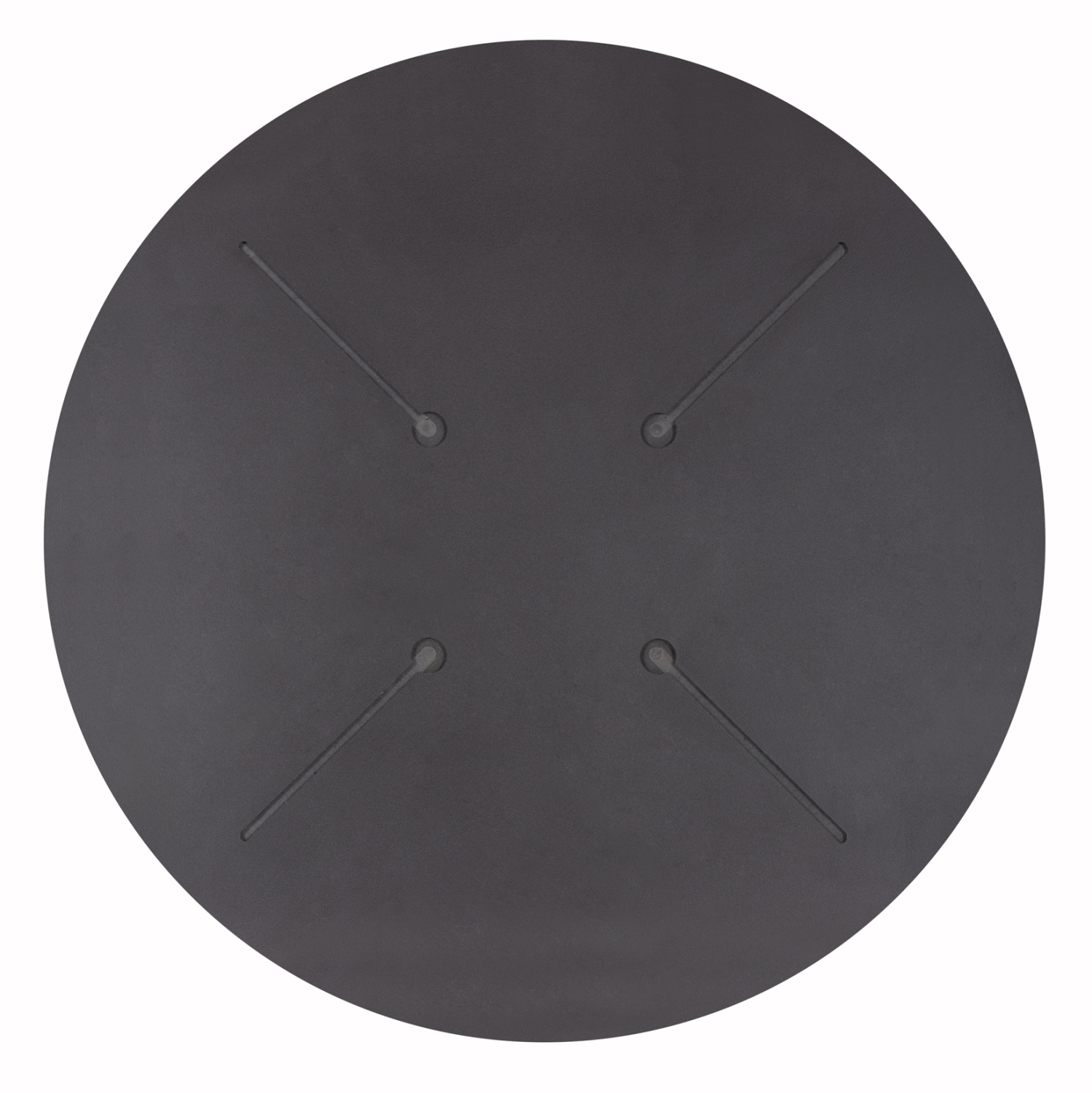 ΕΠΙΦΑΝΕΙΑ ΤΡΑΠΕΖΙΟΥ HPL ΣΤΡΟΓΓΥΛΗ HM5842.21 ΜΑΥΡΗ Φ70εκ.