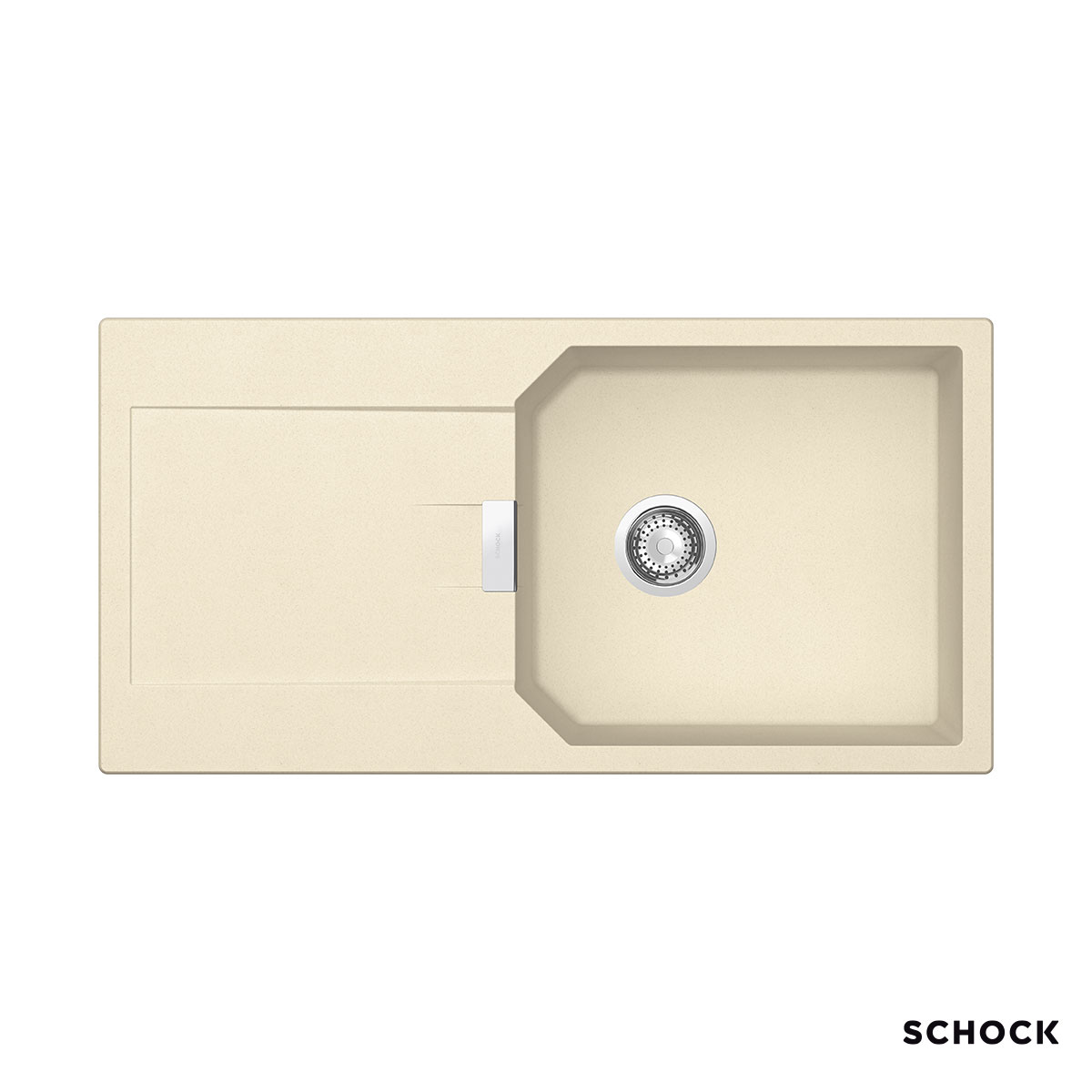 Νεροχύτης Κουζίνας Γρανίτη Manhattan 100x51 Schock Cristalite Vanilla Granite