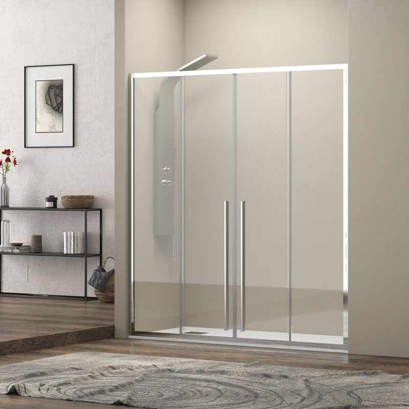 Καμπίνα από τοίχο σε τοίχο με διάφανο κρύσταλλο ELYSIUM 600 KARAG 200x200cm