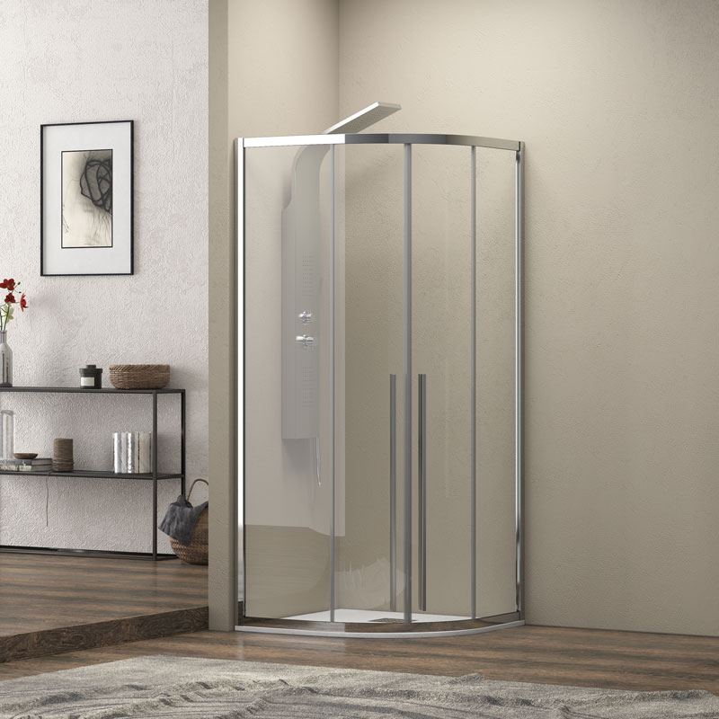 Καμπίνα ημικυκλική με διάφανο κρύσταλλο ELYSIUM 200 KARAG 90x90x200cm