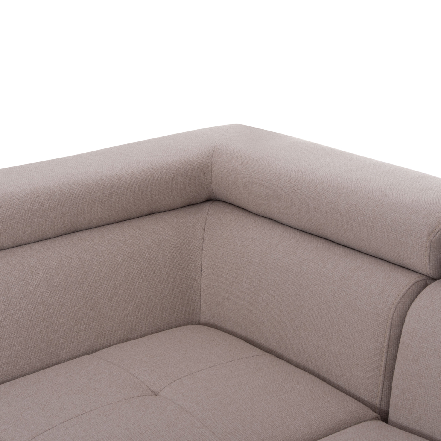 ΓΩΝΙΑΚΟΣ ΚΑΝΑΠΕΣ-ΚΡΕΒΑΤΙ ΜΕ ΑΠΟΘ.ΧΩΡΟ ENCORE HM3301.03L ΜΠΕΖ ΥΦΑΣΜΑ 285x205x90Υεκ.