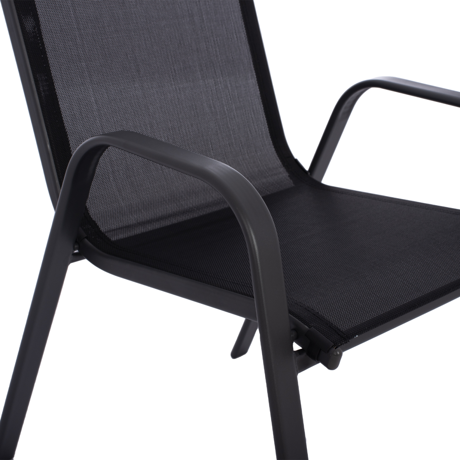 ΣΕΤ ΤΡΑΠΕΖΑΡΙΑΣ 5ΤΜΧ HM5193.13 ΜΕΤΑΛΛΙΚO ΜΕ 4 ΚΑΡΕΚΛΕΣ & ΤΡΑΠΕΖΙ 110x60 ΜΑΥΡΟ