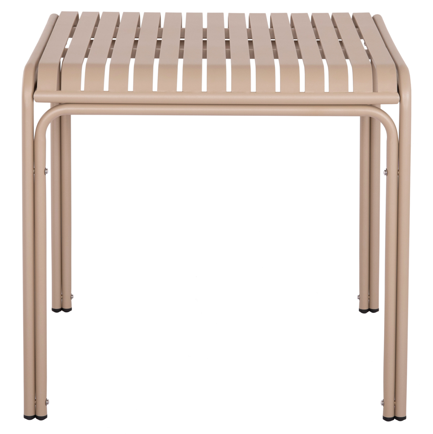 ΤΡΑΠΕΖΙ ΤΕΤΡΑΓΩΝΟ ΑΛΟΥΜΙΝΙΟΥ RACHEL HM6338.04 ΣΑΜΠΑΝΙ 80x80x76Υεκ.