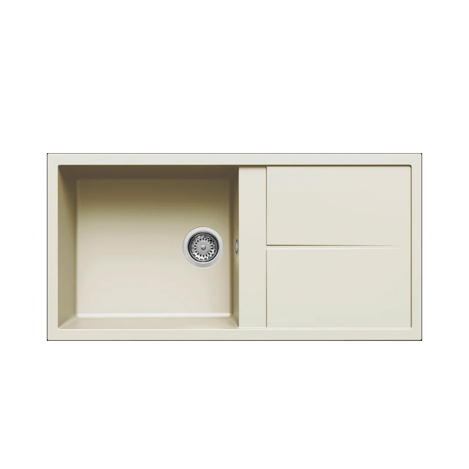 Νεροχύτης κουζίνας UNICO 480 Bianco Antico 62 ELLECI 100x50cm