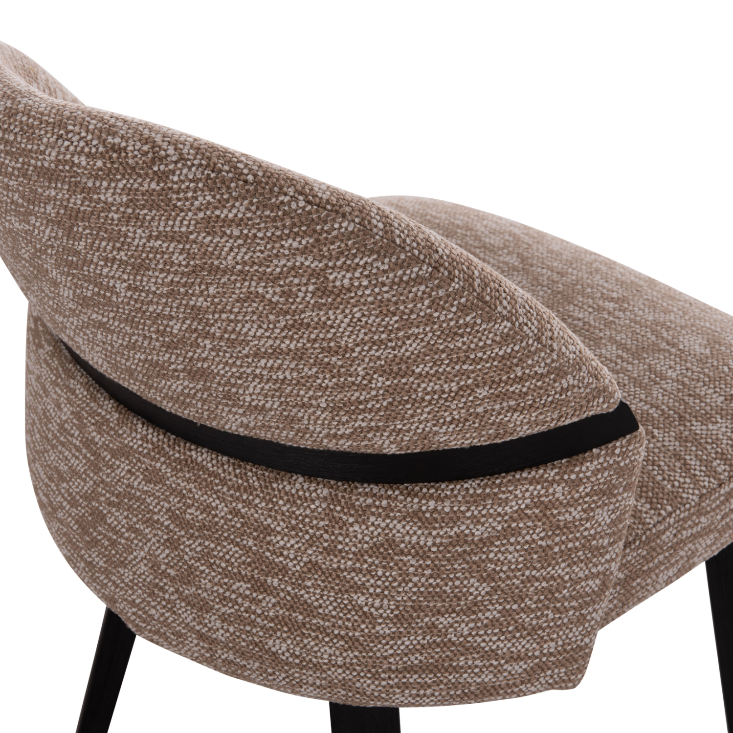 ΚΑΡΕΚΛΑ ΤΡΑΠΕΖΑΡΙΑΣ DEKKER HM18249.03 PLYWOOD ΜΑΥΡΟ--ΥΦΑΣΜΑ ΚΑΦΕ 50x60x80Υεκ.