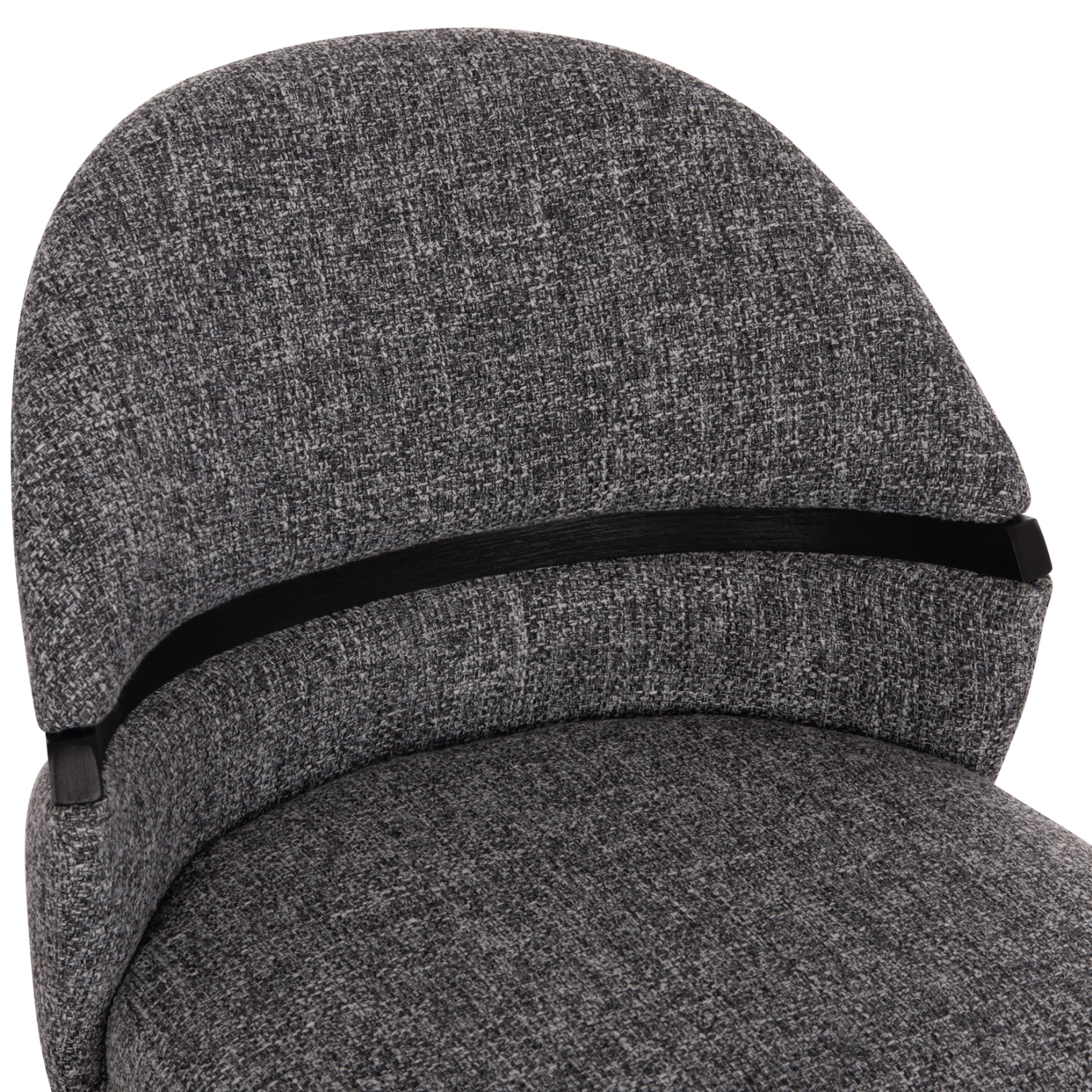 ΚΑΡΕΚΛΑ ΤΡΑΠΕΖΑΡΙΑΣ DEKKER HM18249.02 PLYWOOD ΜΑΥΡΟ--ΥΦΑΣΜΑ ΓΚΡΙ 50x60x80Υεκ.