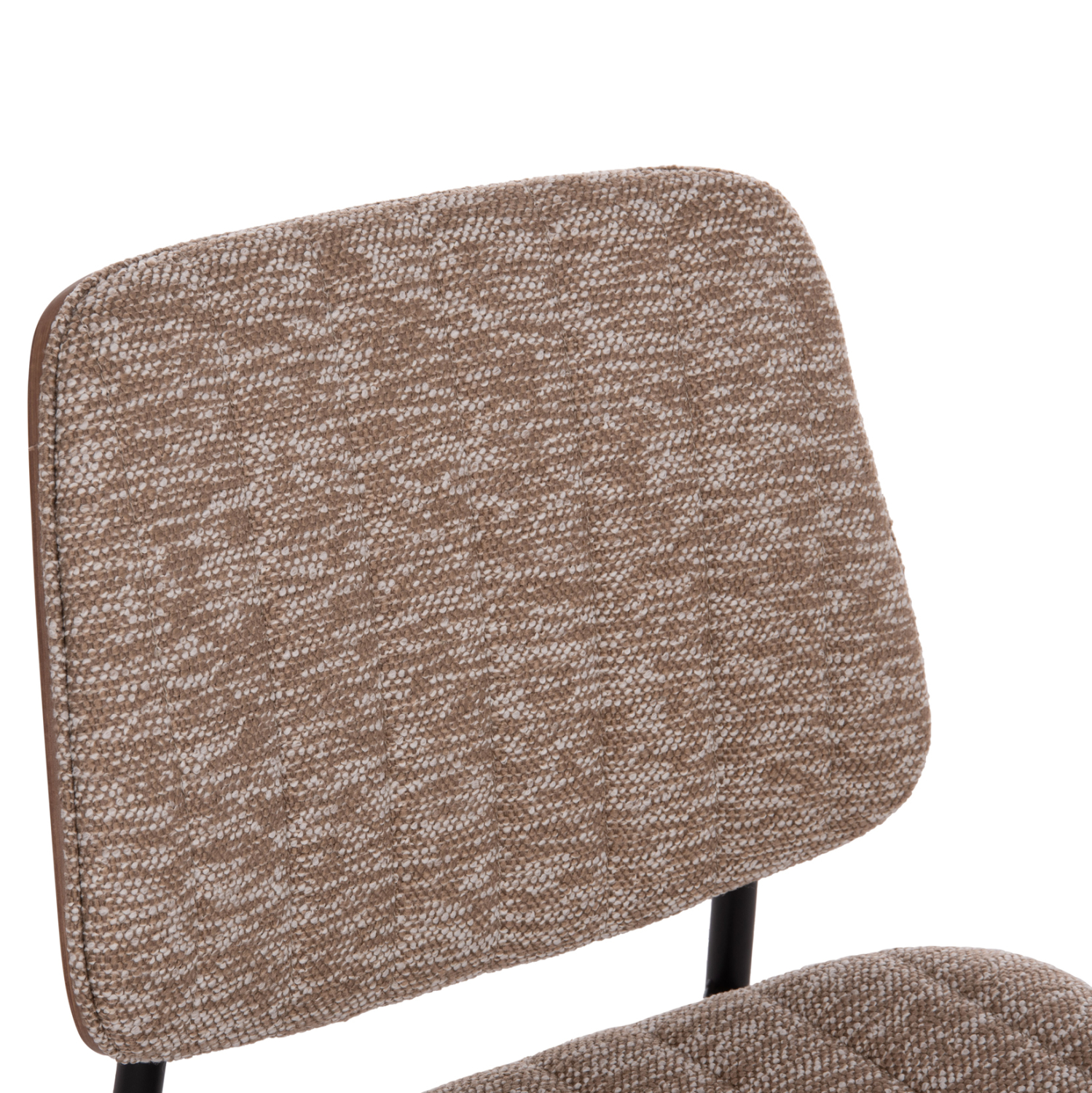 ΚΑΡΕΚΛΑ ΤΡΑΠΕΖΑΡΙΑΣ CONTI HM9983.02 ΜΑΥΡΟ ΜΕΤΑΛΛΟ--ΚΑΦΕ ΥΦΑΣΜΑ 49x56x82Υεκ.