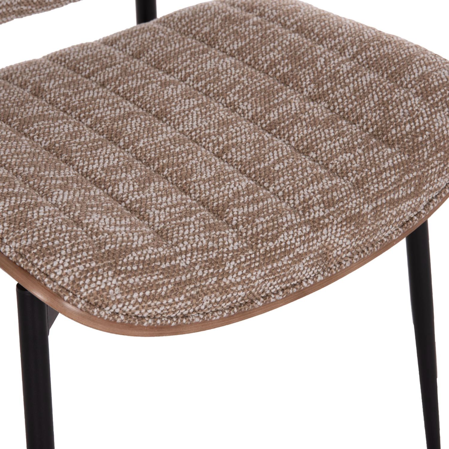 ΚΑΡΕΚΛΑ ΤΡΑΠΕΖΑΡΙΑΣ CONTI HM9983.02 ΜΑΥΡΟ ΜΕΤΑΛΛΟ--ΚΑΦΕ ΥΦΑΣΜΑ 49x56x82Υεκ.